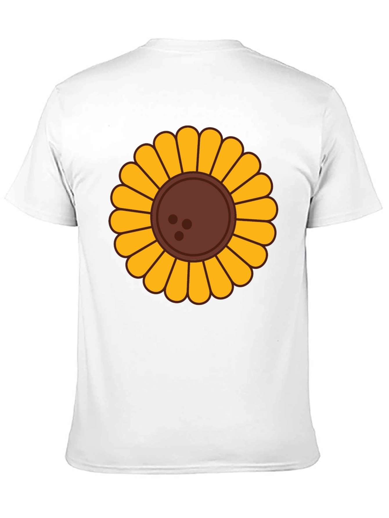Black Sunflower Graphic T-Shirt - Unisex Black Tee view 11