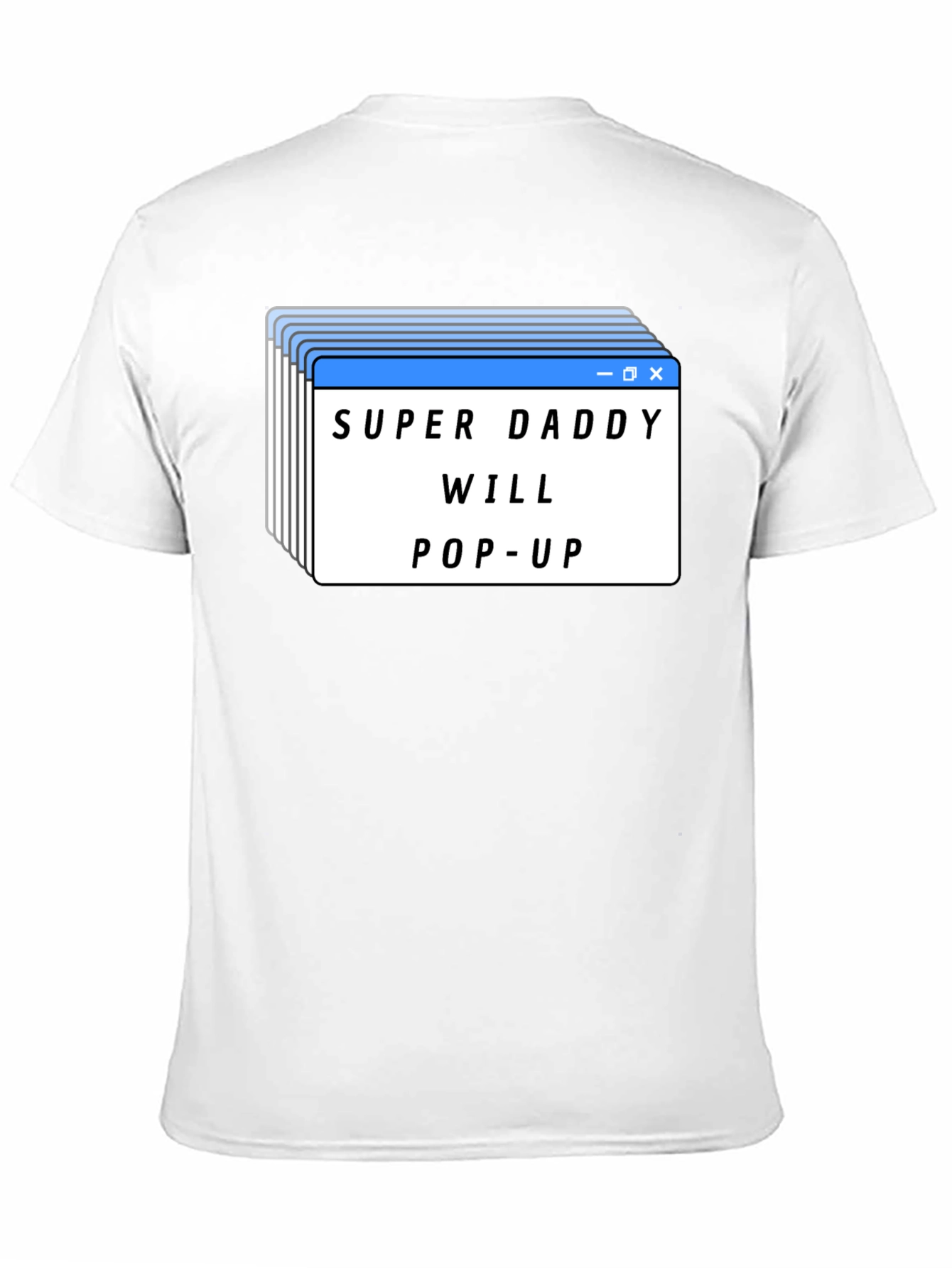 Black Super Daddy Will Pop-Up Black T-Shirt view 11
