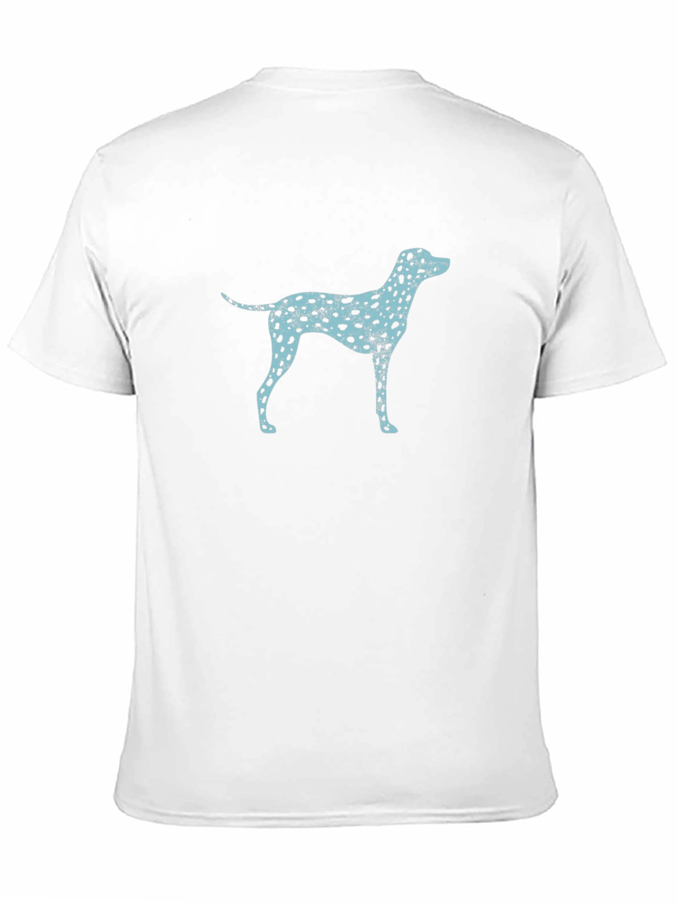 Black Dog Print Men's T-Shirt - Casual Wear view 11