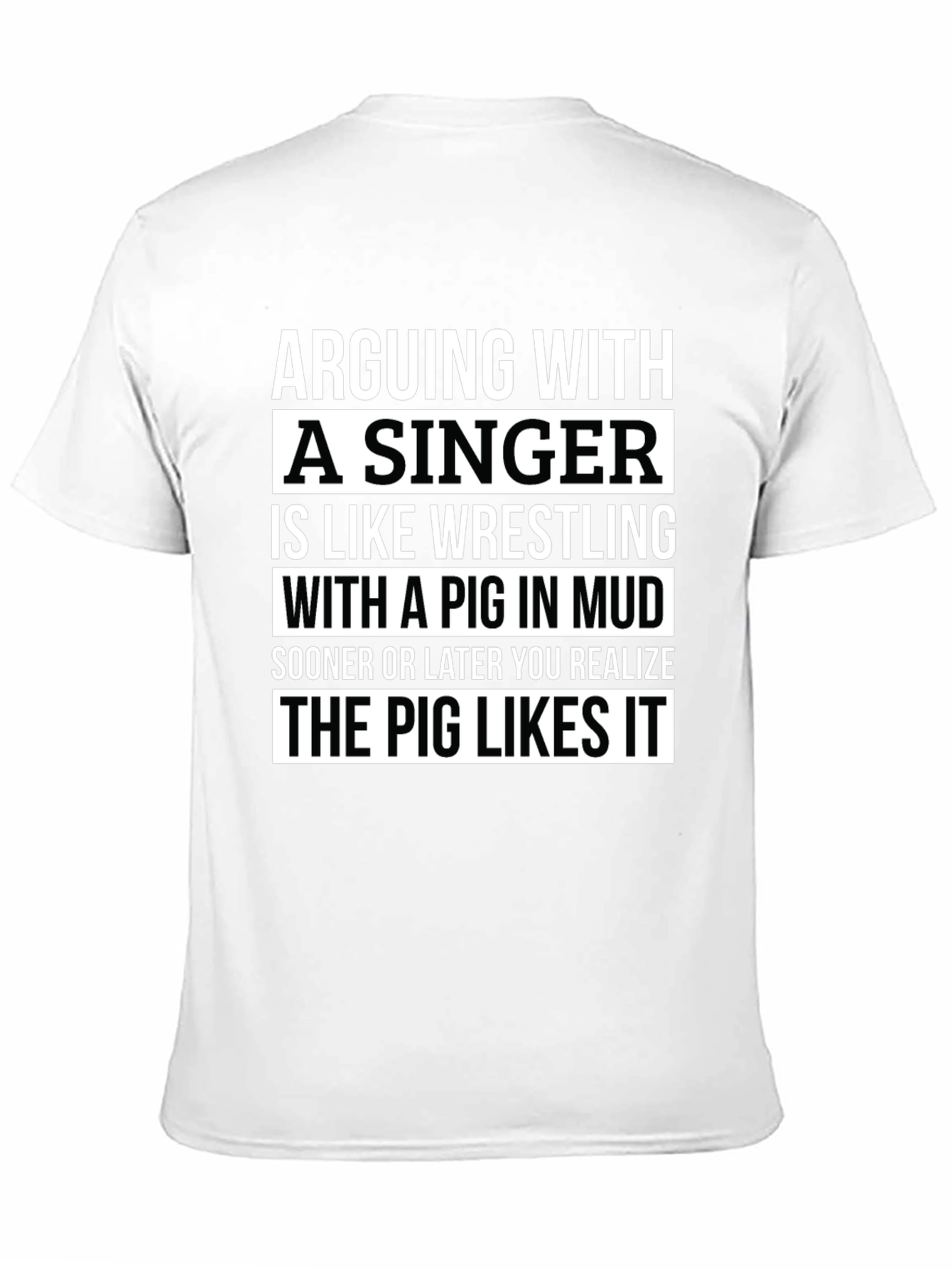 Black Arguing with a Singer T-Shirt - Funny Musician Tee view 11