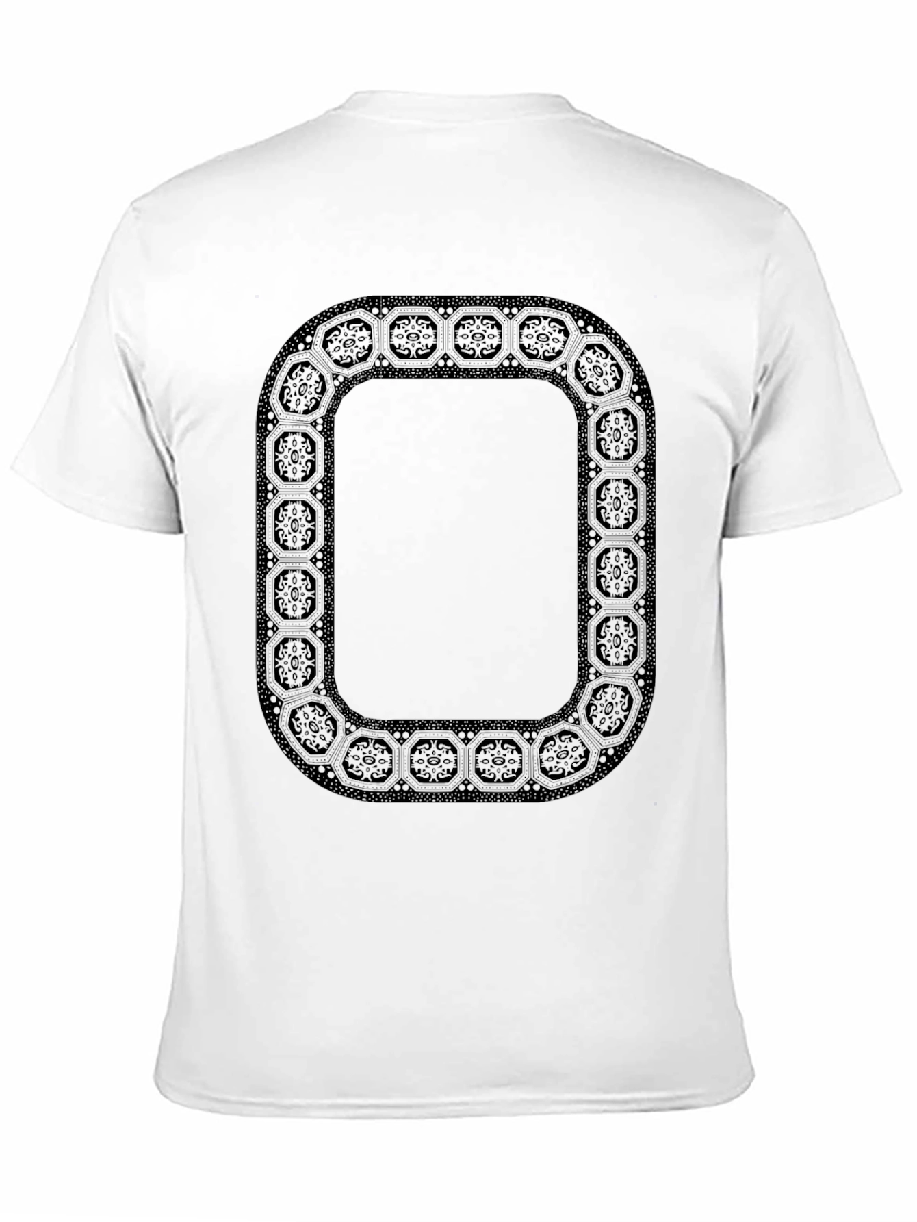 Black Black Ornamental Framed T-Shirt view 11