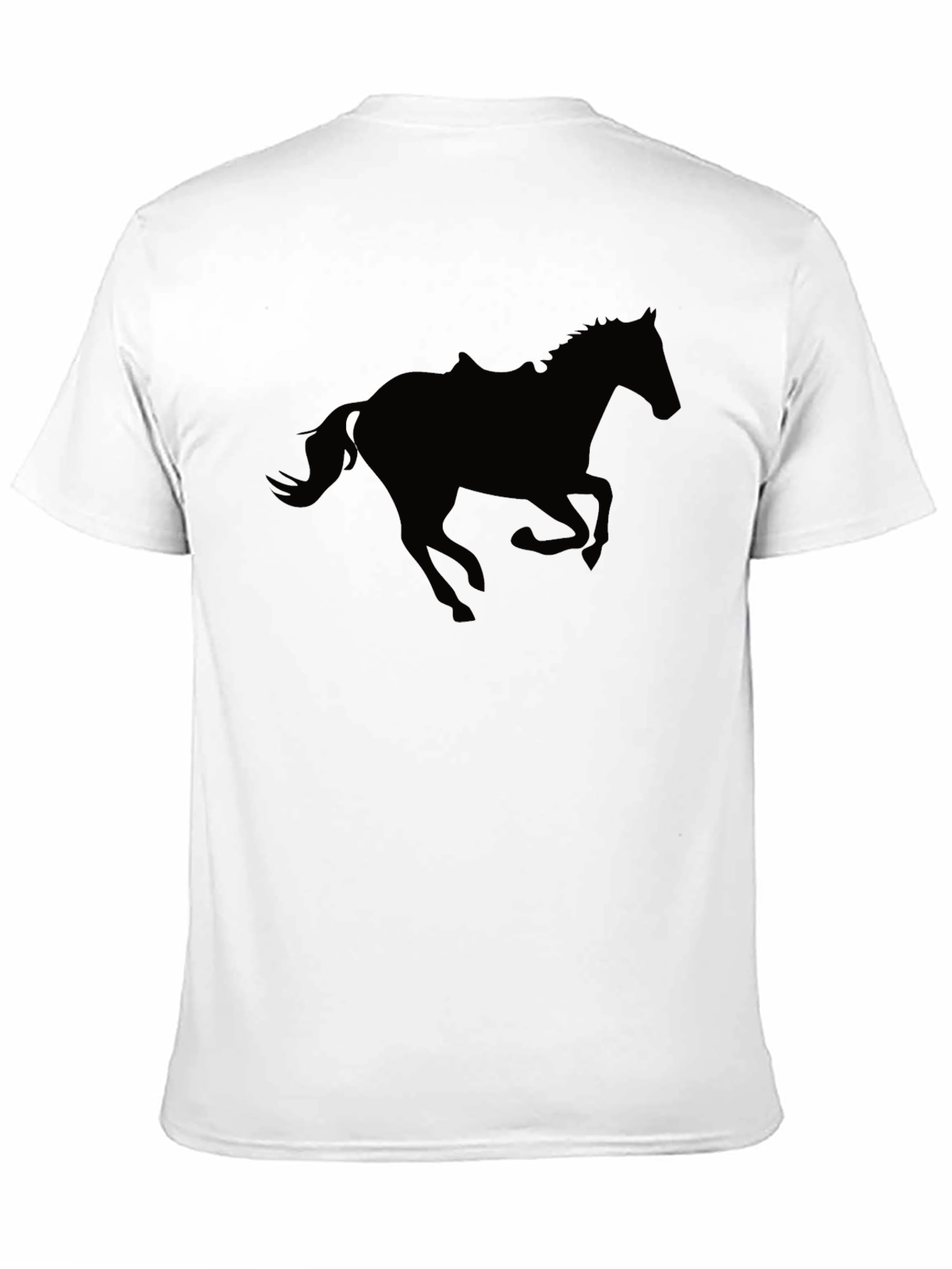 Black Black Horse Silhouette T-Shirt view 11
