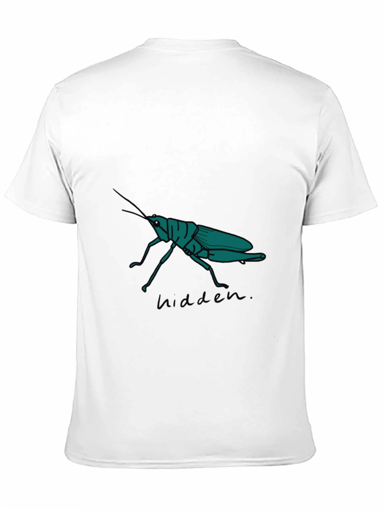 Black Grasshopper Graphic Tee - Hidden Nature Design view 11