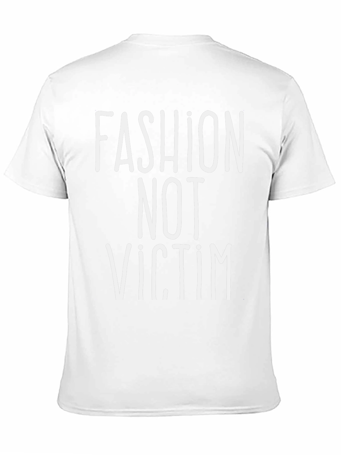 Black Fashion Not Victim Graphic Tee view 11
