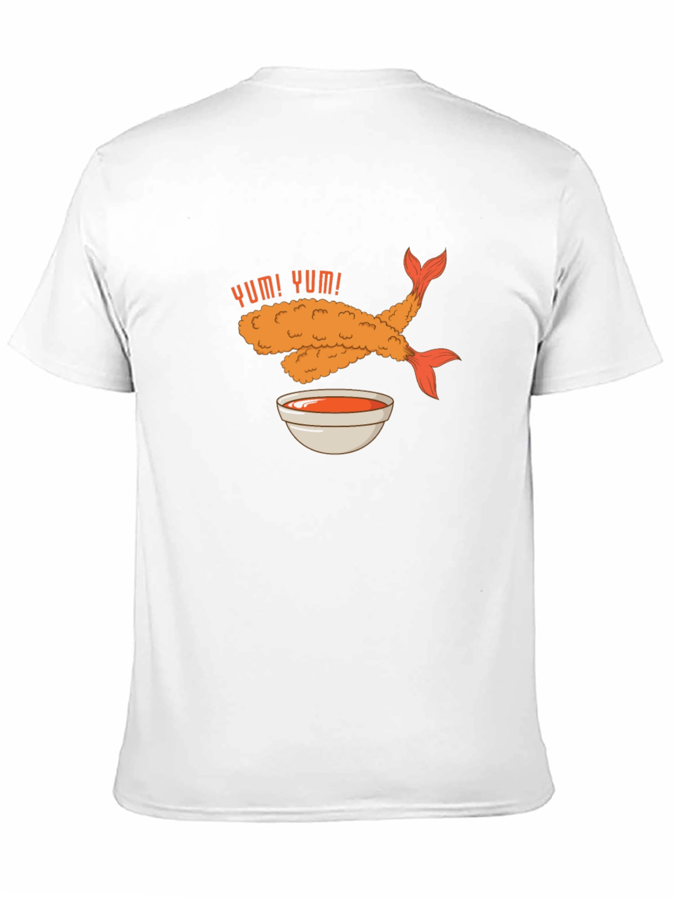 Black Yum! Tempura Shrimp Graphic T-Shirt view 11