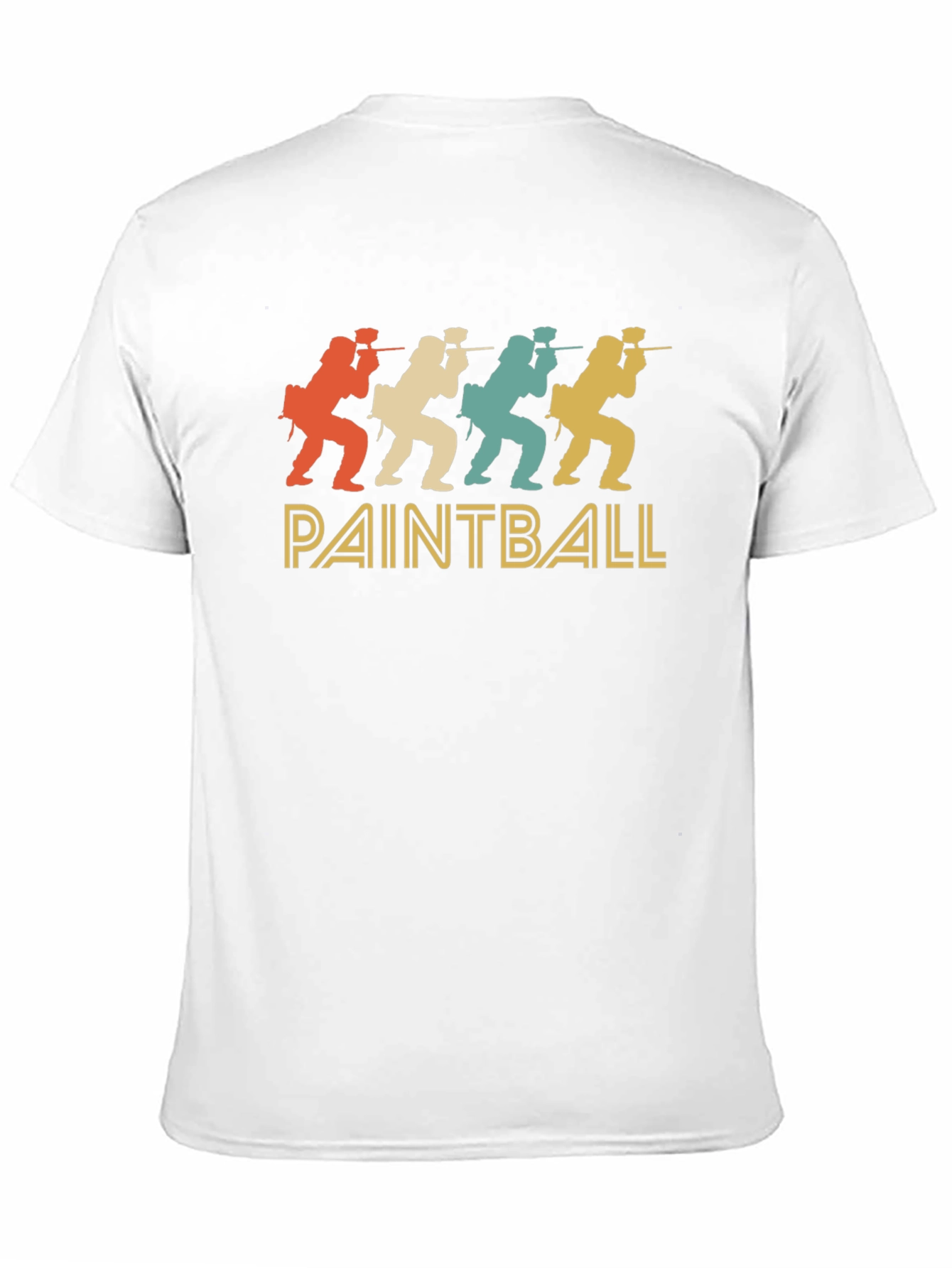 Black Retro Paintball T-Shirt view 11