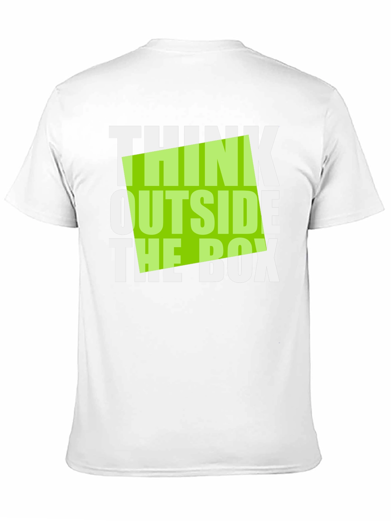 Black Think Outside the Box Graphic Tee - Black Cotton T-Shirt view 11