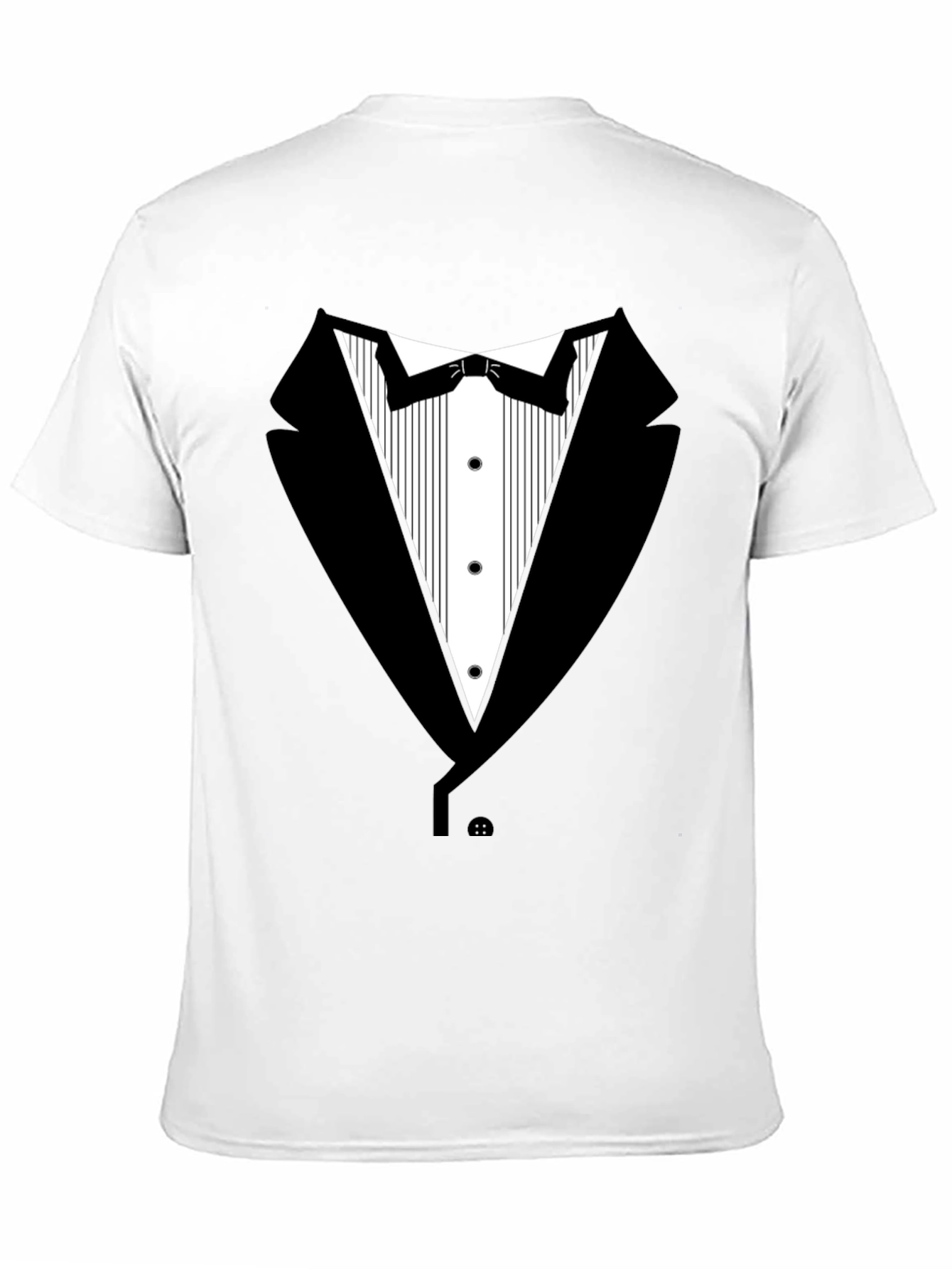 Black Tuxedo T-Shirt - Novelty Formal Wear Tee view 11