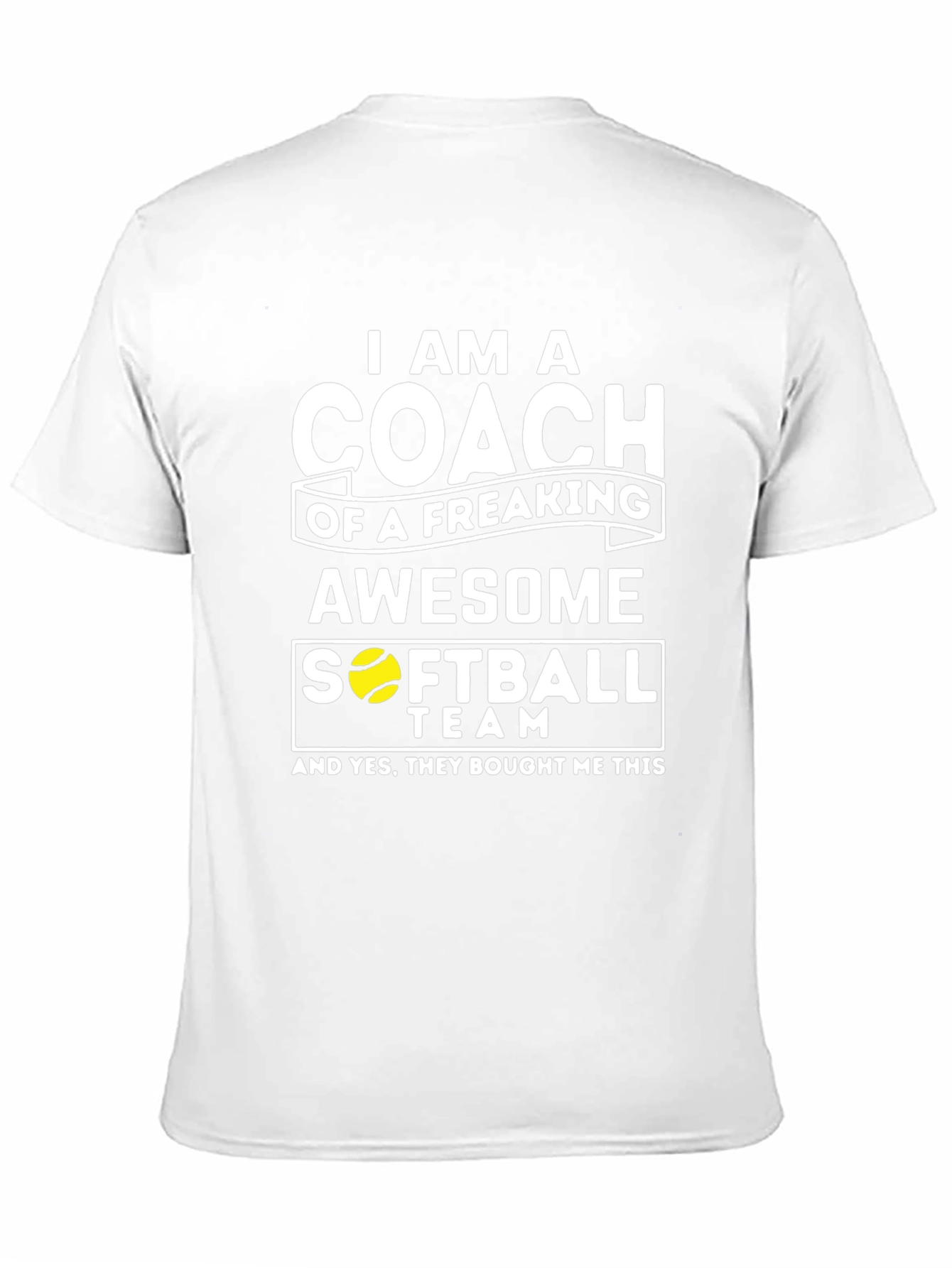 Black Awesome Softball Coach T-Shirt - Novelty Gift view 11
