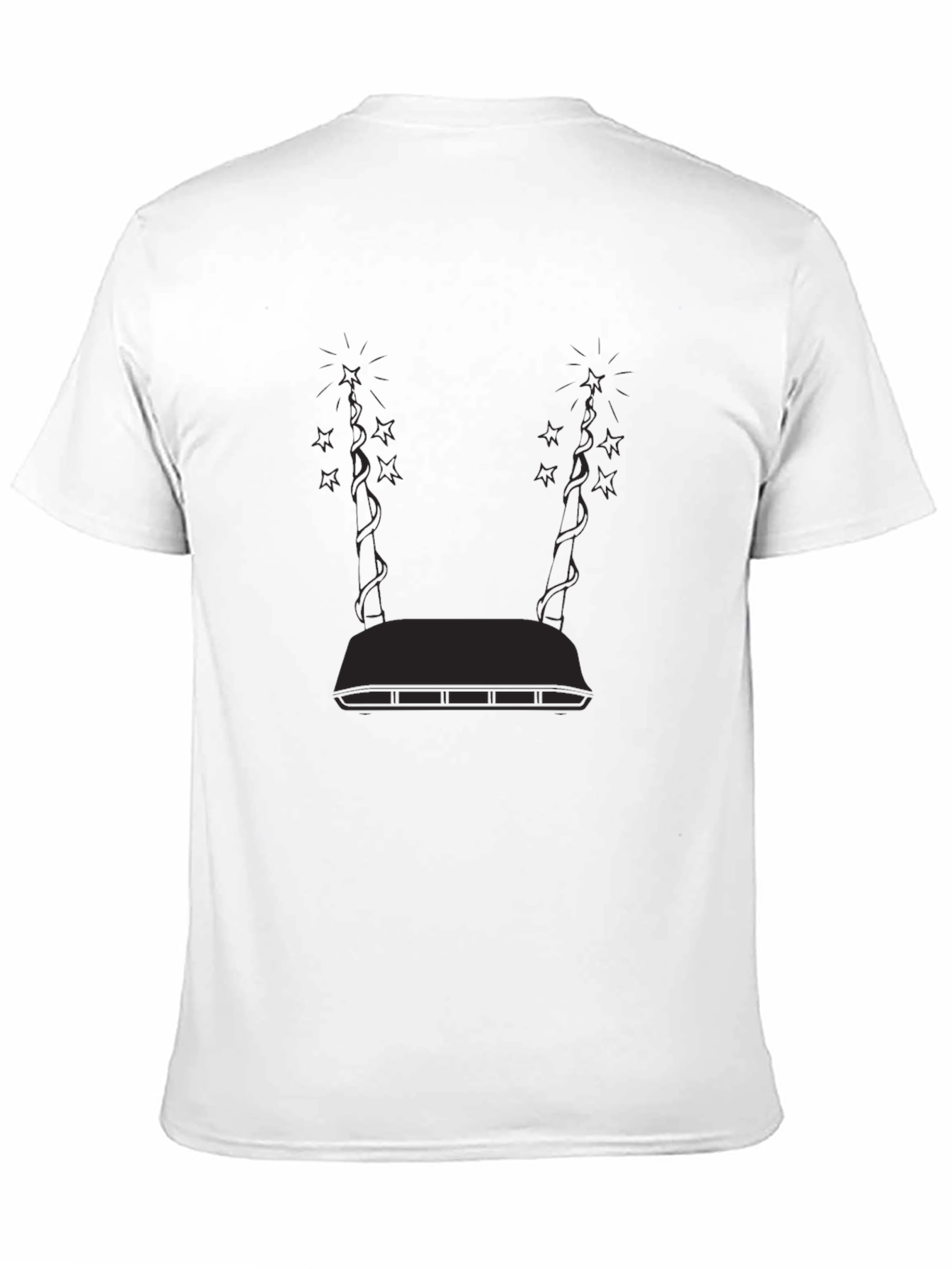 Modern Graphic Black T-Shirt - Abstract Design - 11