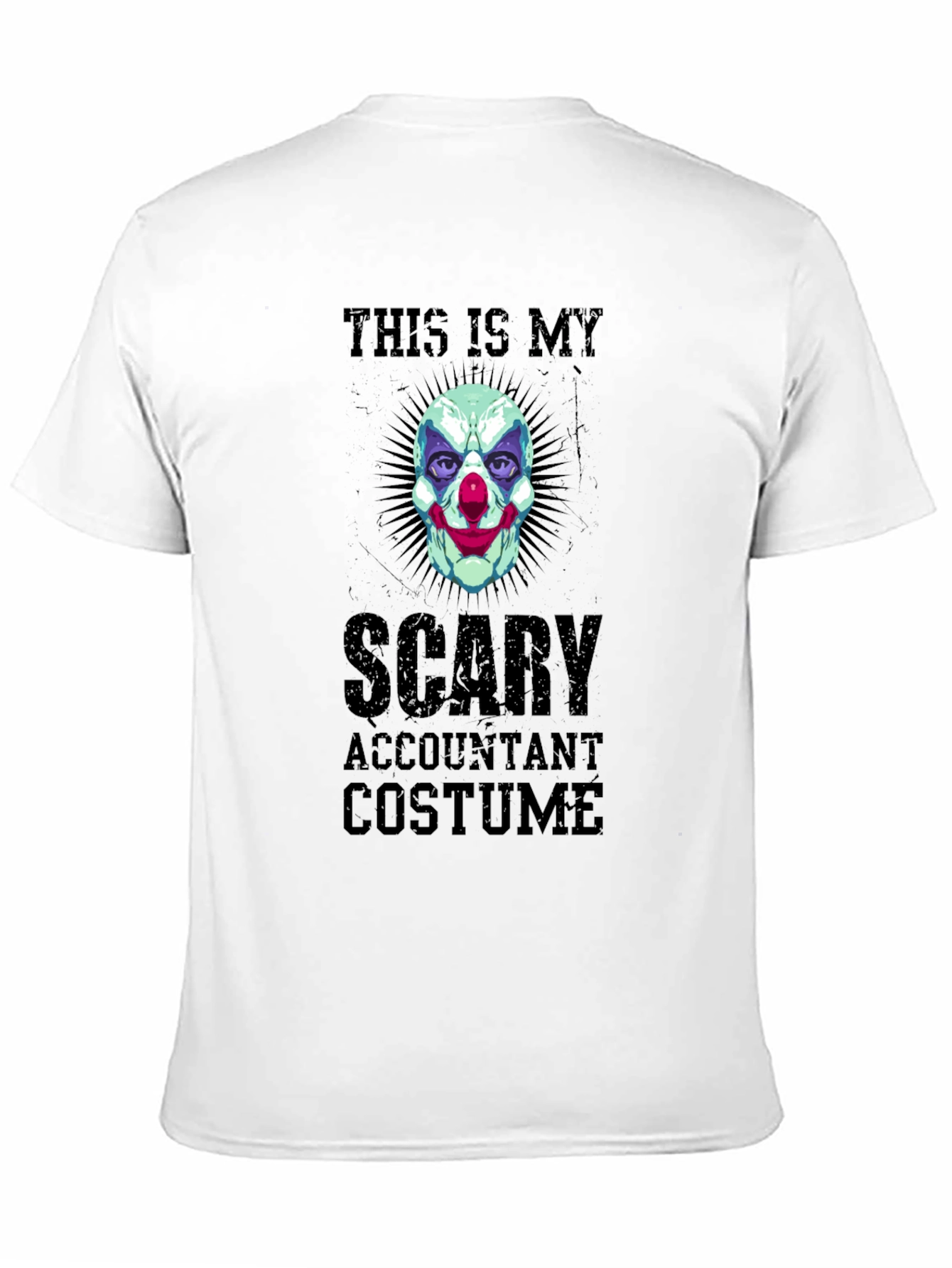 Black Scary Accountant Costume T-Shirt view 11