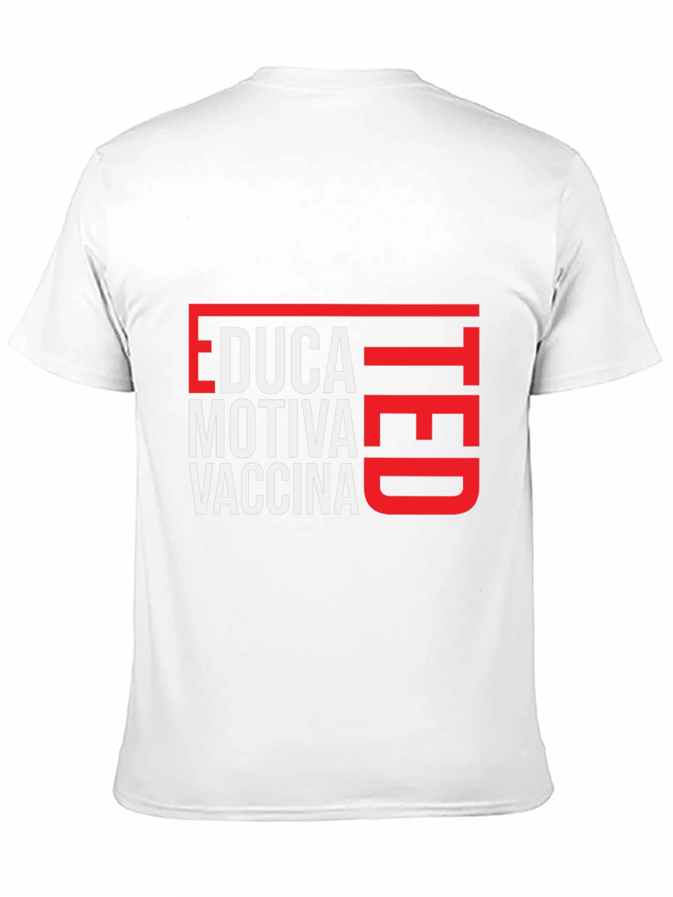 Black Educated Vaccinated T-Shirt view 11