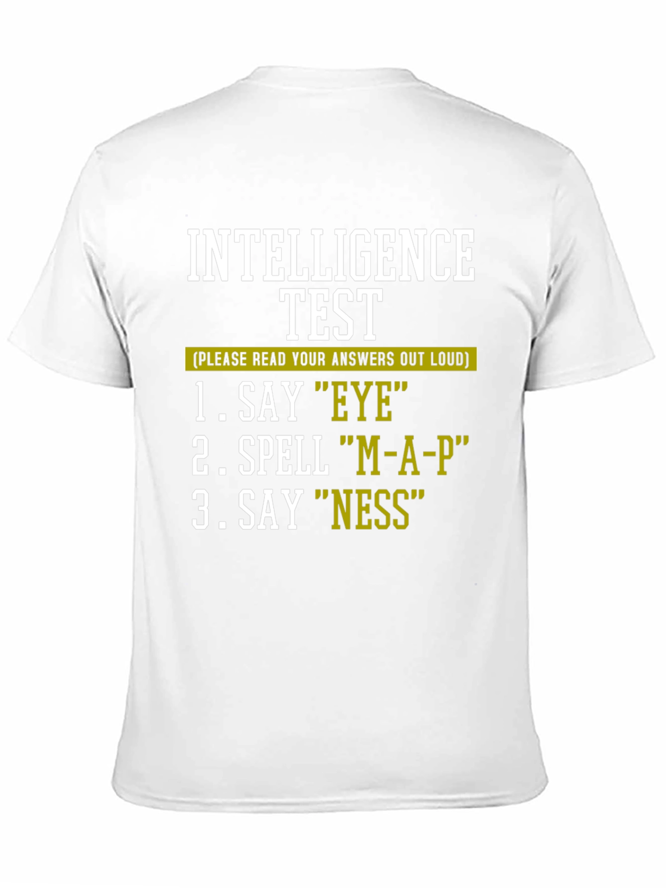 Black Intelligence Test Humor Tee view 11