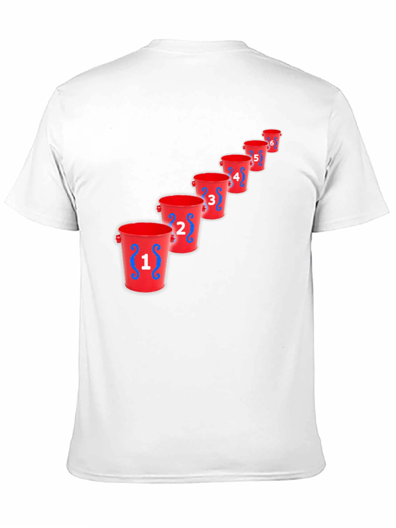 Black Novelty Bucket Number T-Shirt - Graphic Tee view 11