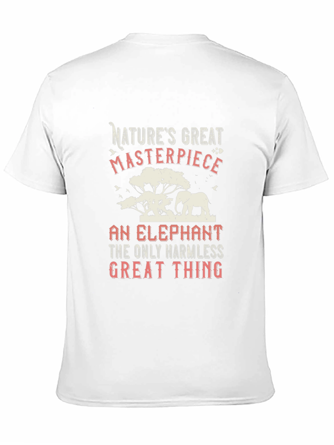 Black Nature's Masterpiece Elephant Graphic T-Shirt view 11
