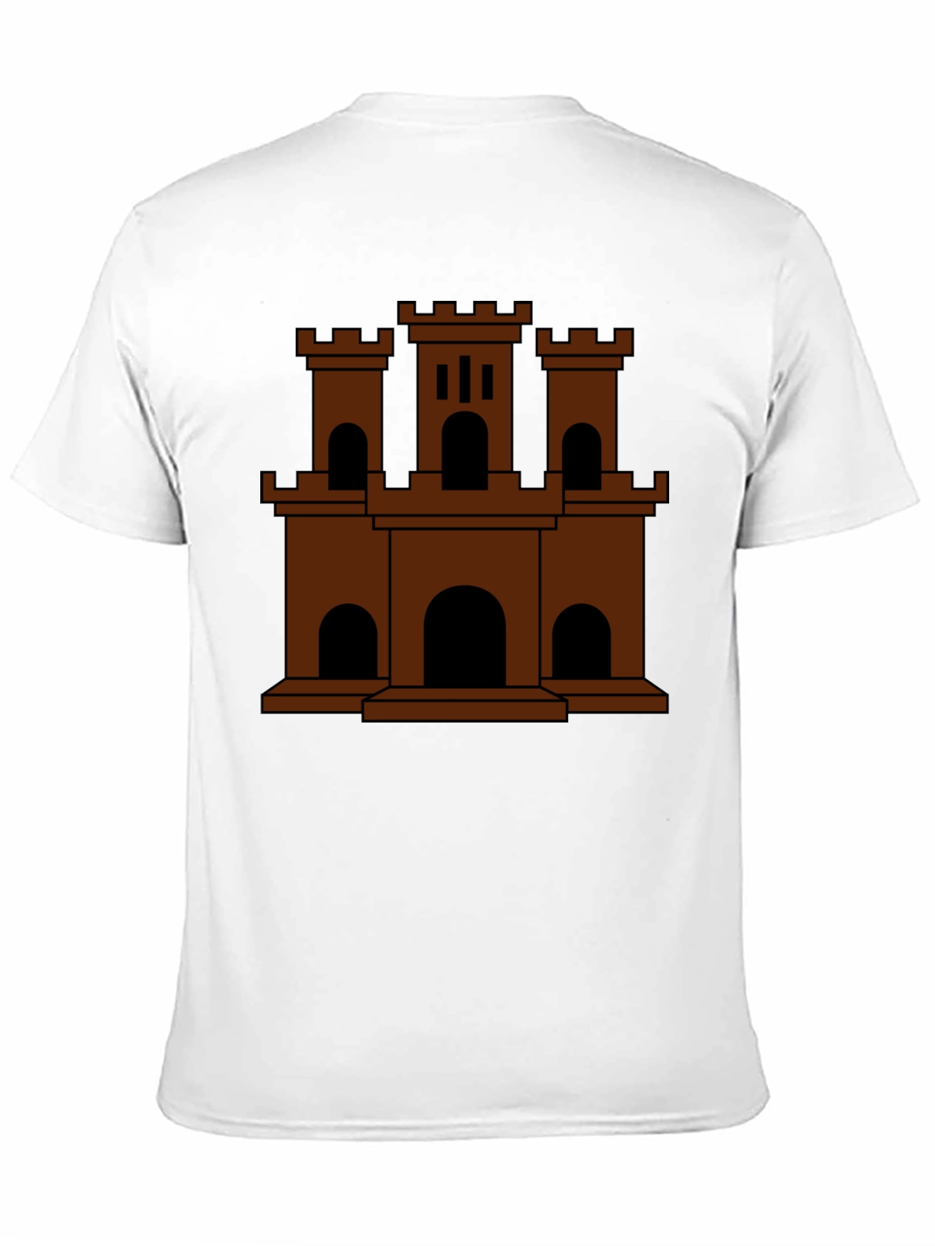 Black Castle Graphic Tee - Classic Brown Design view 11