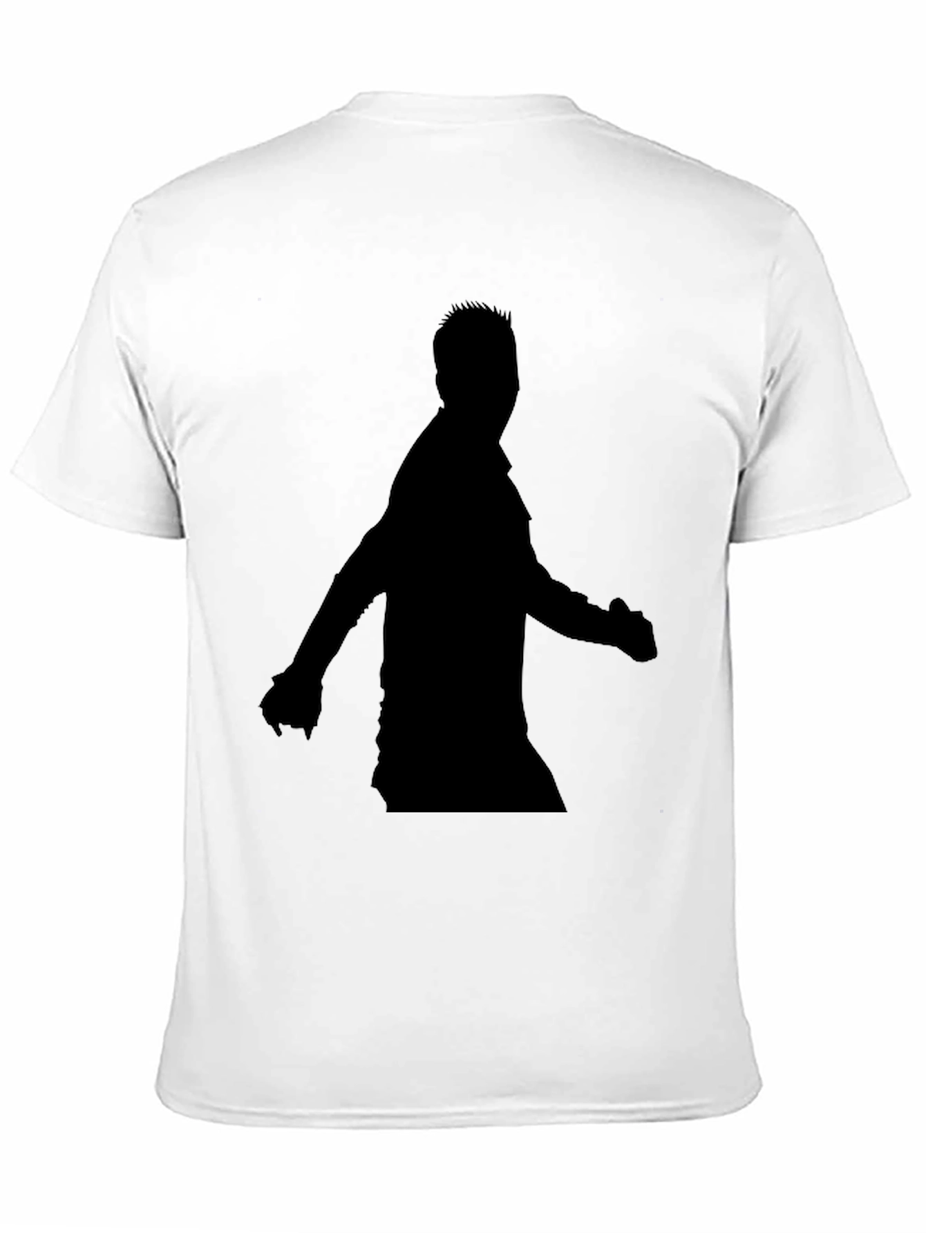 Black Men's Black Silhouette Graphic Tee view 11