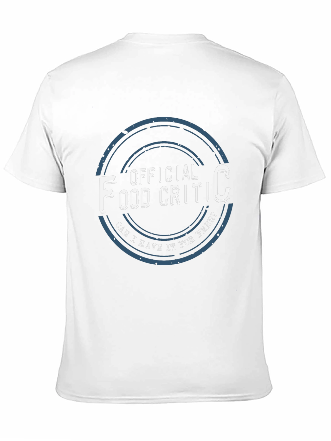 Black Official Food Critic T-Shirt - Free Food? view 11