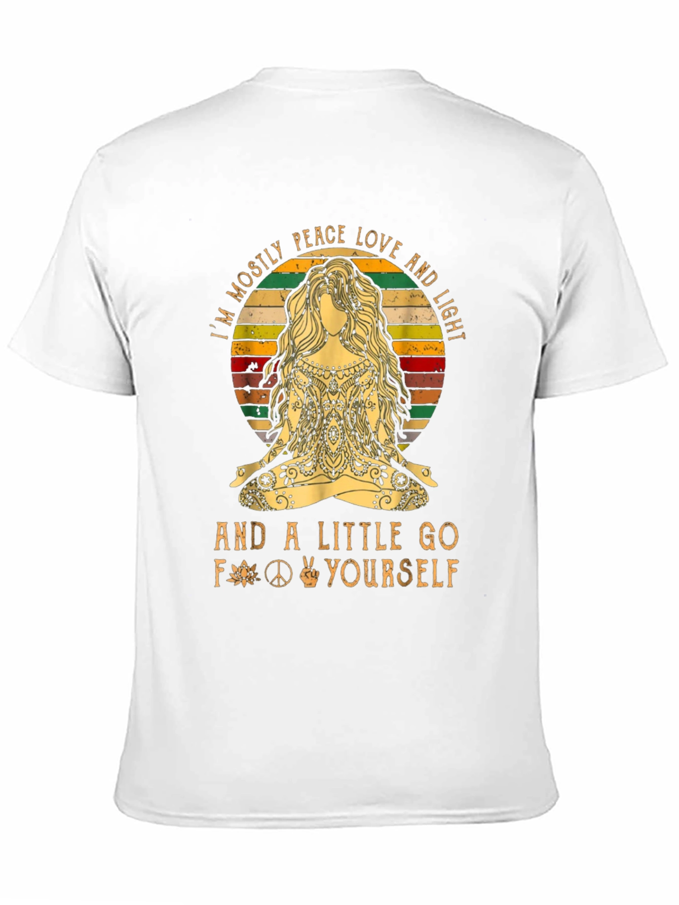 Black Peace Love & Light Graphic T-Shirt view 11