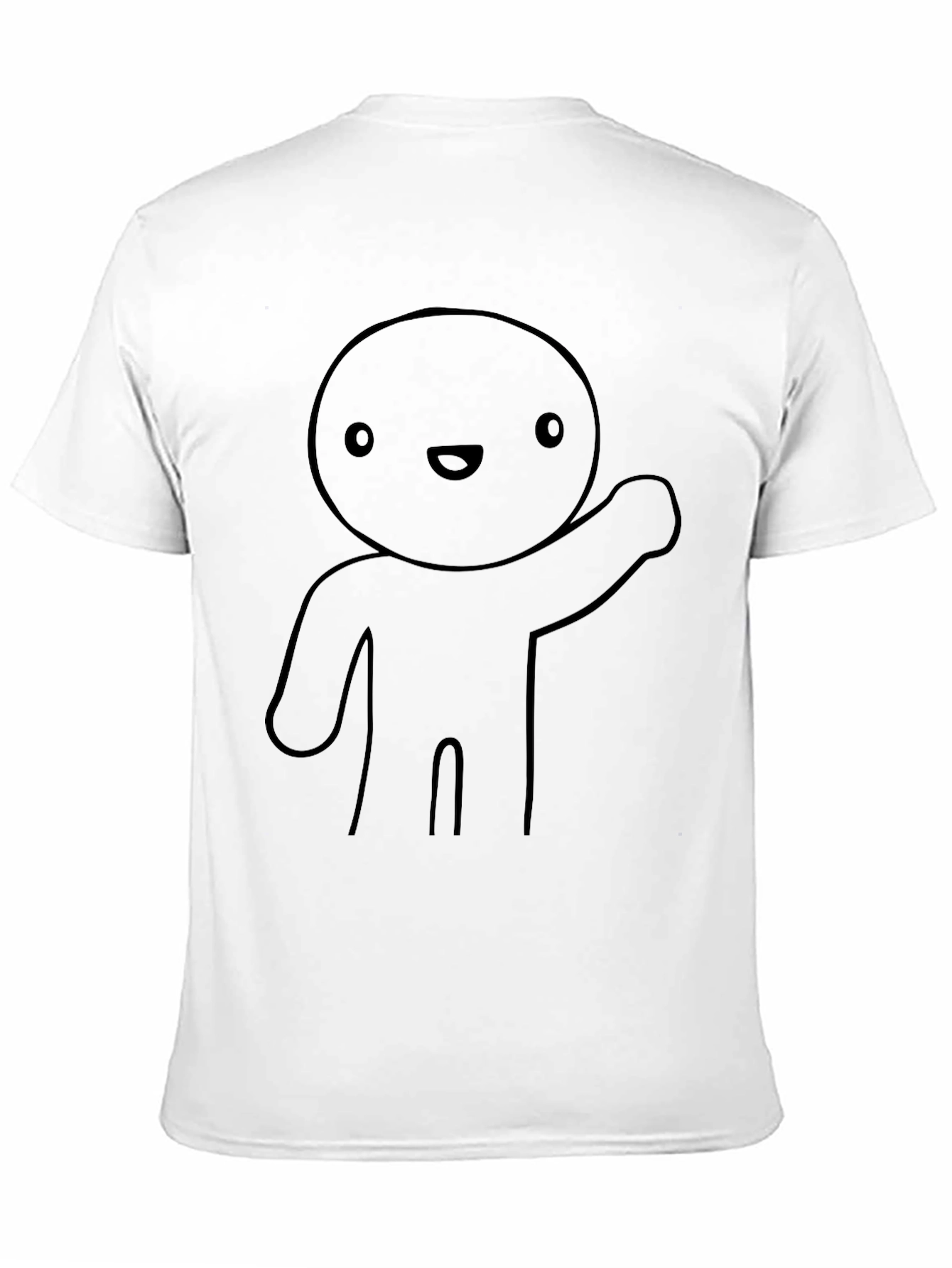 Black Cartoon Character Graphic Tee - Black view 11