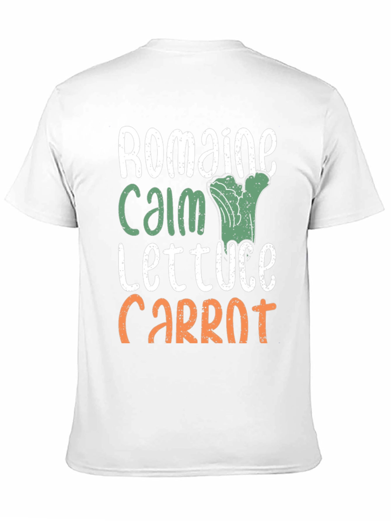 Black Romaine Calm Funny Vegetable T-Shirt view 11