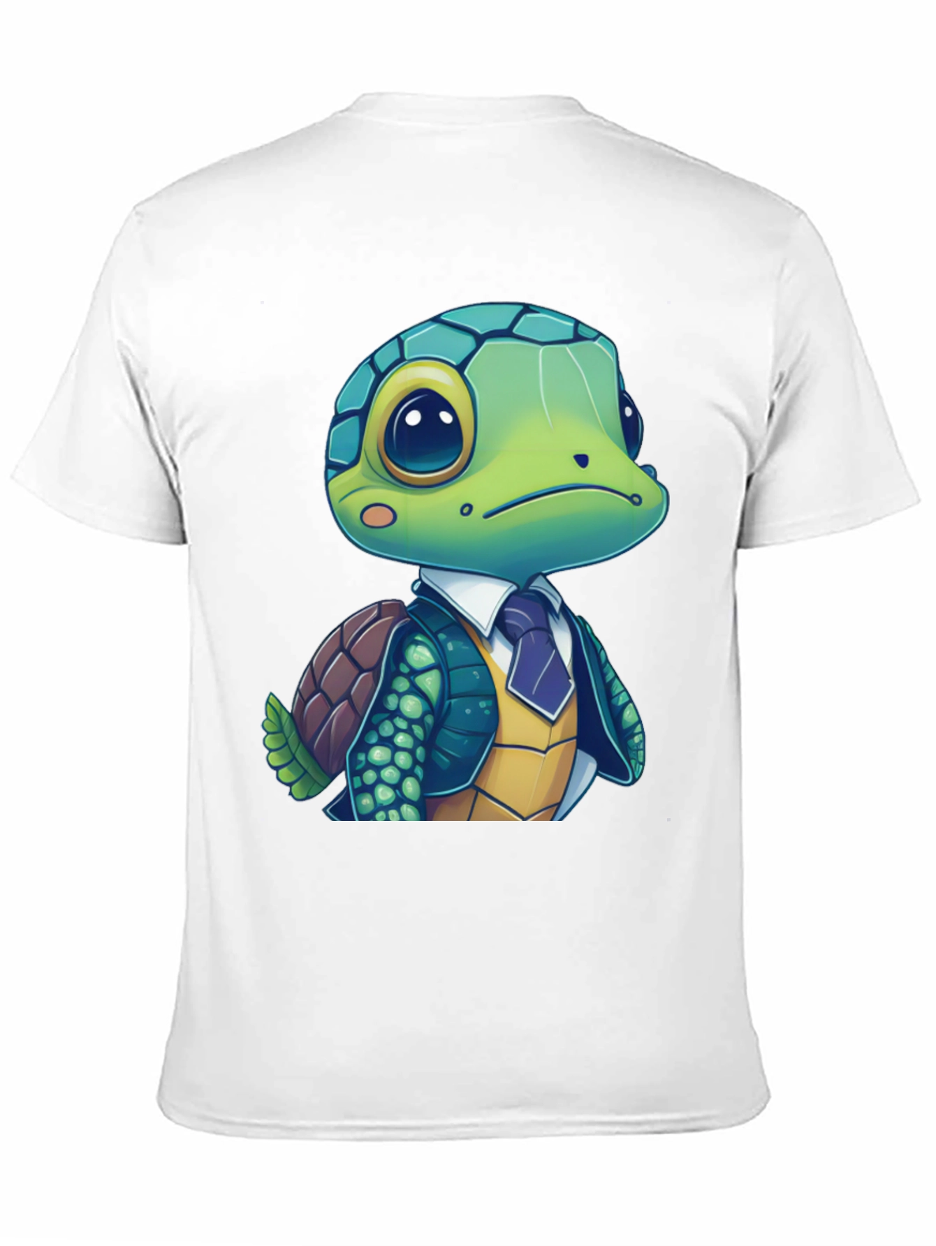Black Turtle in Suit Graphic Tee - Premium Cotton Blend view 11