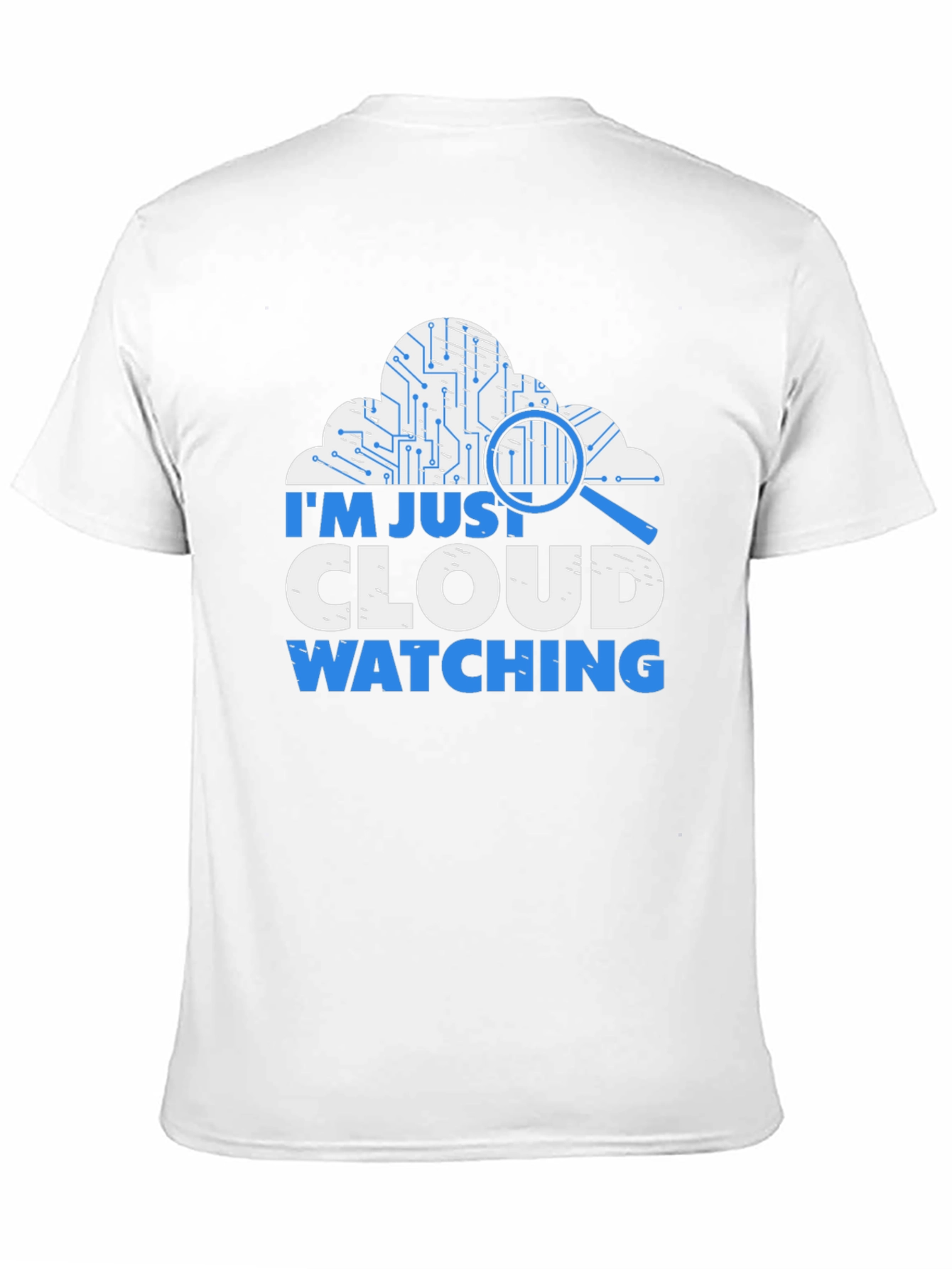 Black Cloud Watching T-Shirt - Tech Humor Tee view 11