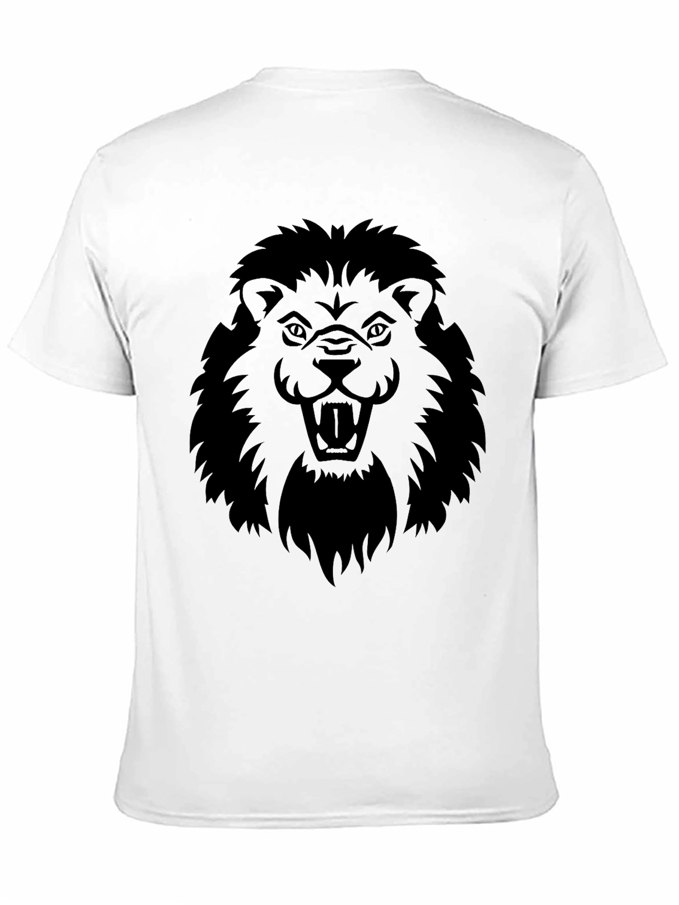 Black Black Lion Graphic Tee - Fierce & Bold Design view 11