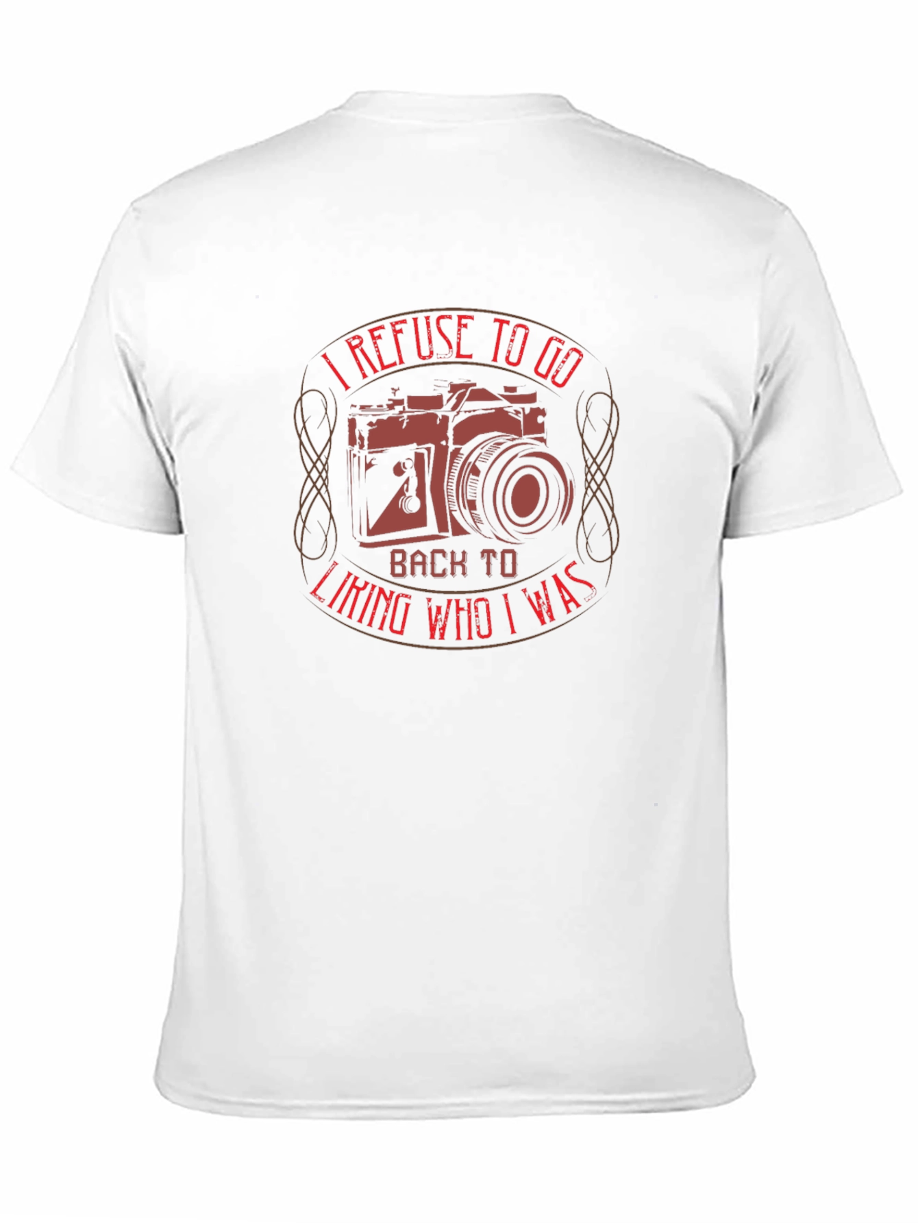 Black I Refuse To Go Back T-Shirt view 11