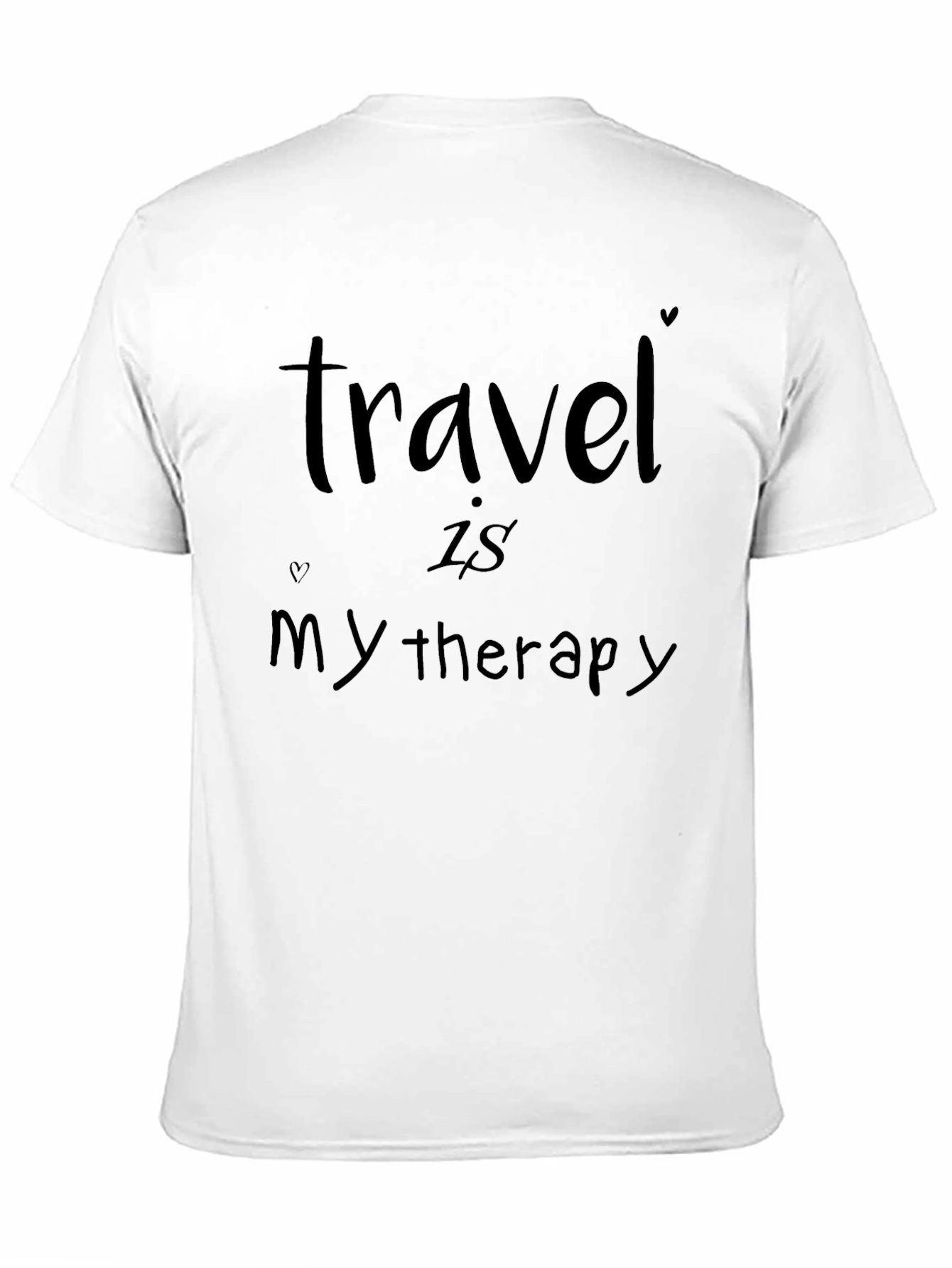 Black Travel is my therapy t-shirt view 11