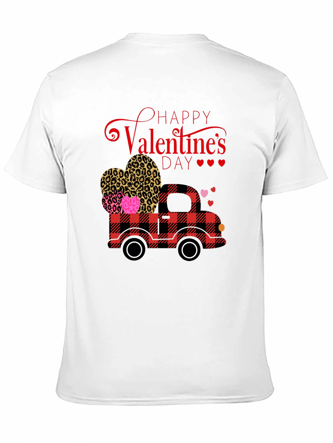 Black Valentine's Day Truck Graphic Tee view 11