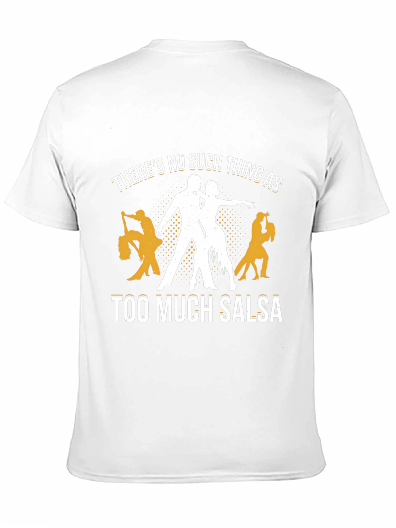 Black Salsa Dance T-Shirt: Too Much Salsa view 11