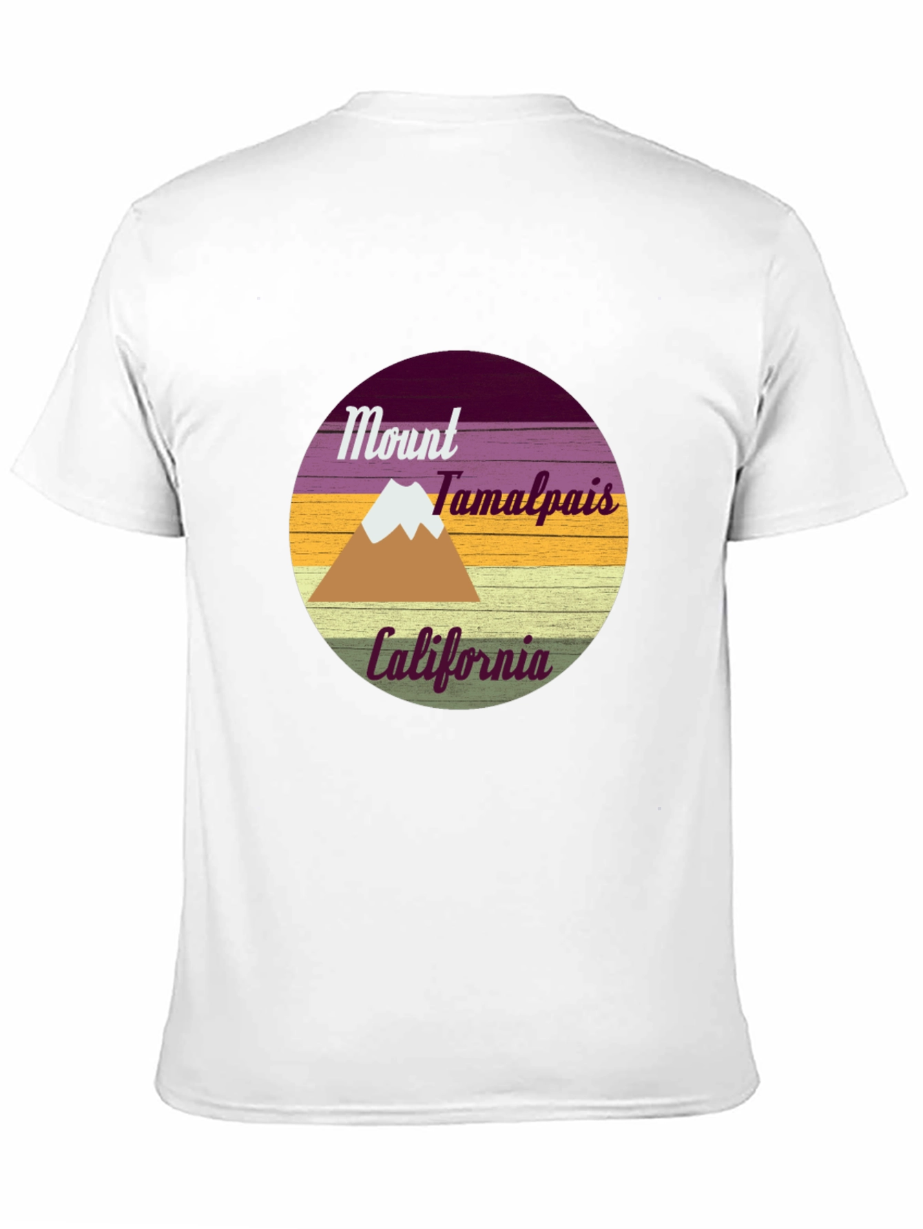 Black Mount Tamalpais California Graphic T-Shirt view 11