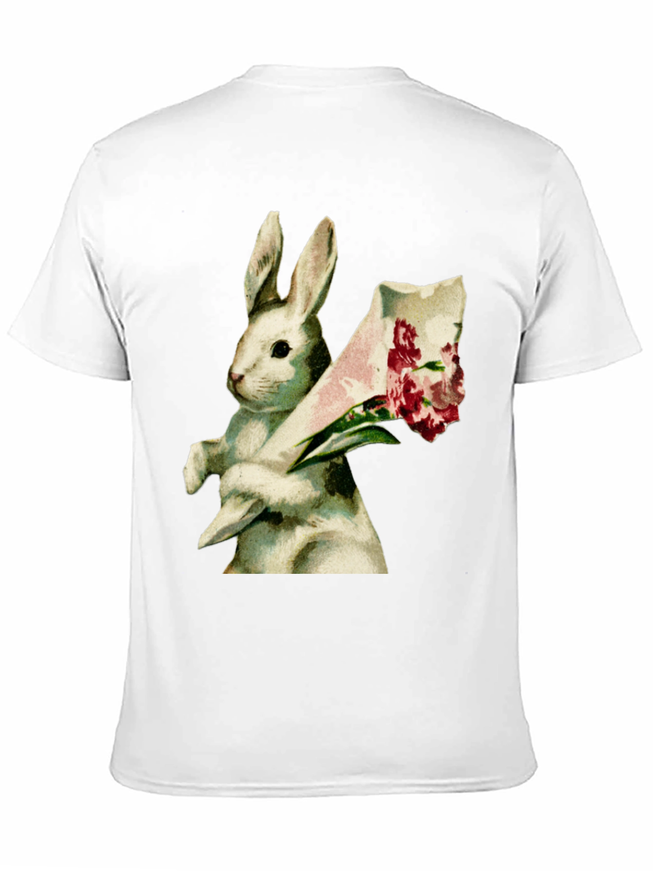 Black Bunny Bouquet Graphic Tee - Soft Cotton Comfort view 11