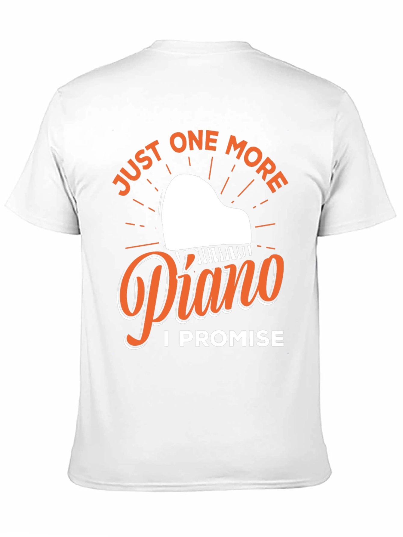 Black Just One More Piano T-Shirt - Musician Gift view 11