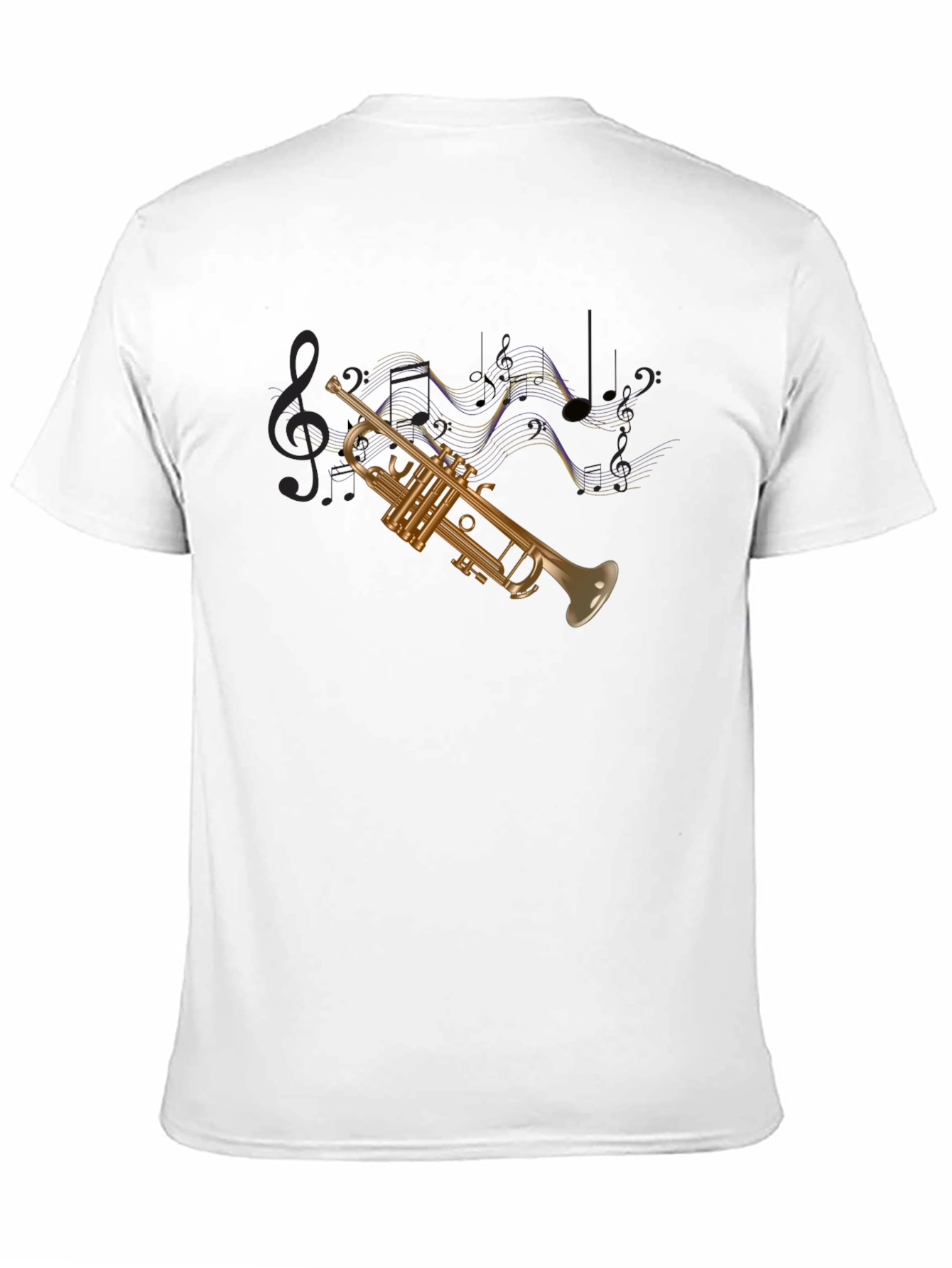 Black Trumpet Graphic Black T-Shirt view 11