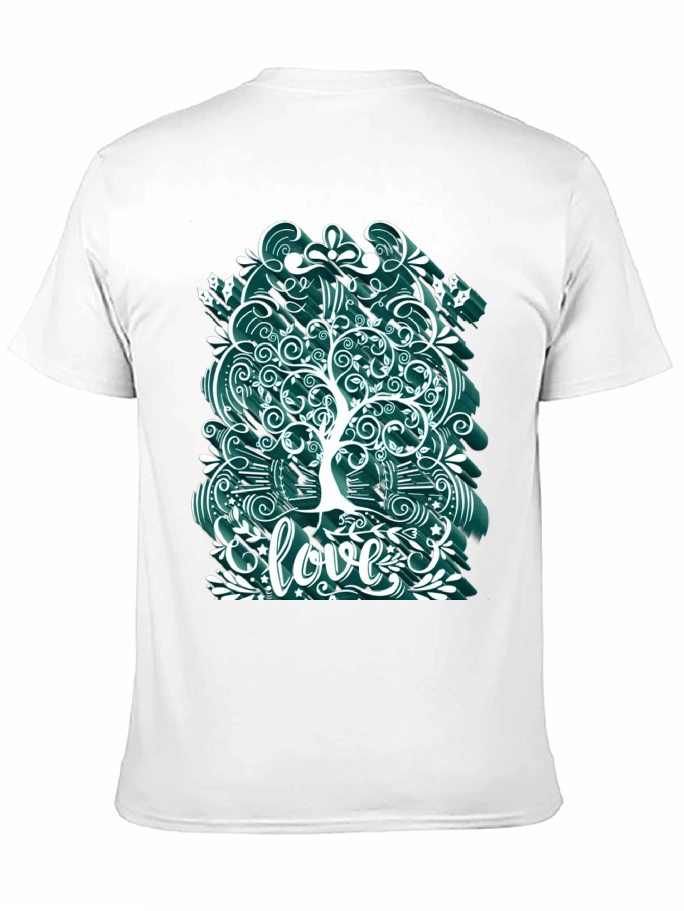 Black Love Tree Graphic Tee - Unique Artistic Design view 11