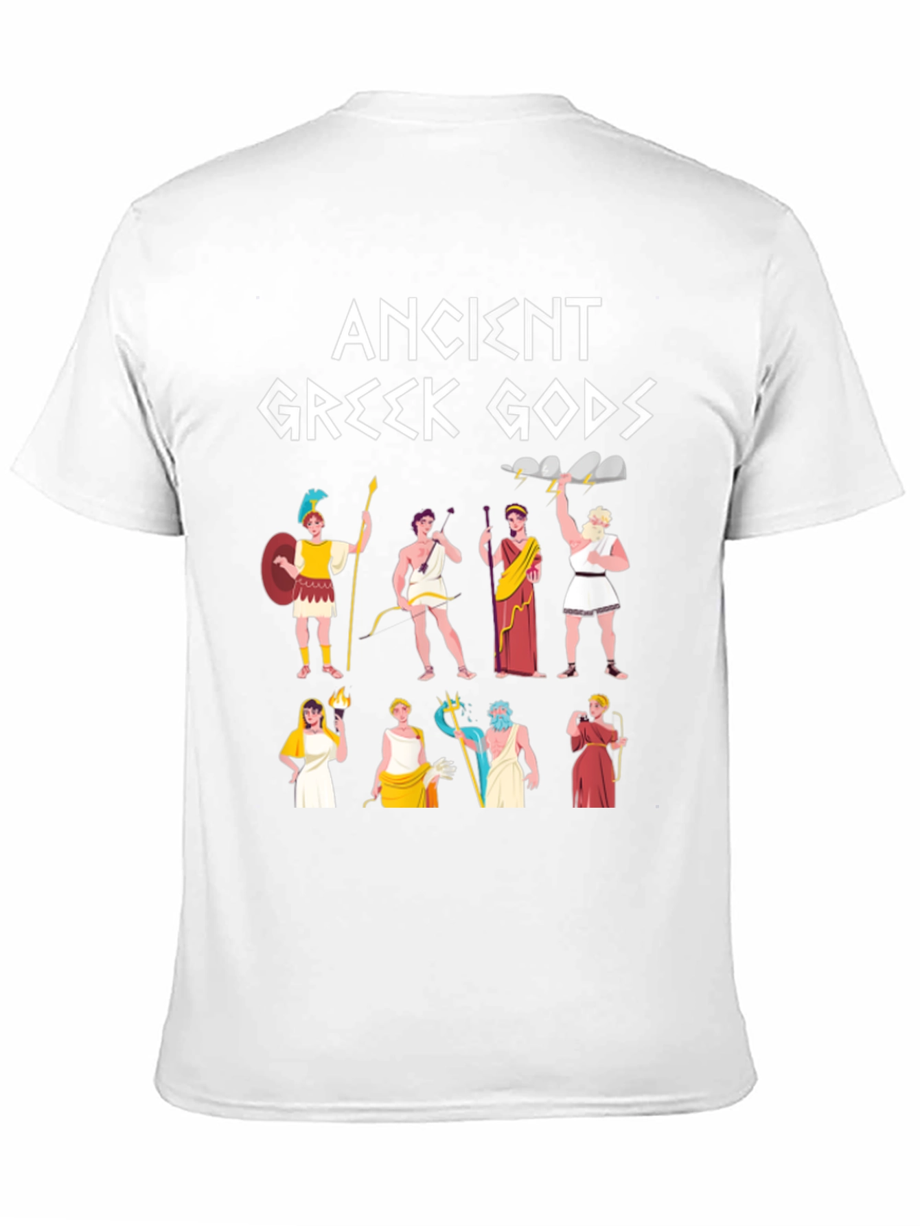 Black Ancient Greek Gods Graphic T-Shirt view 11