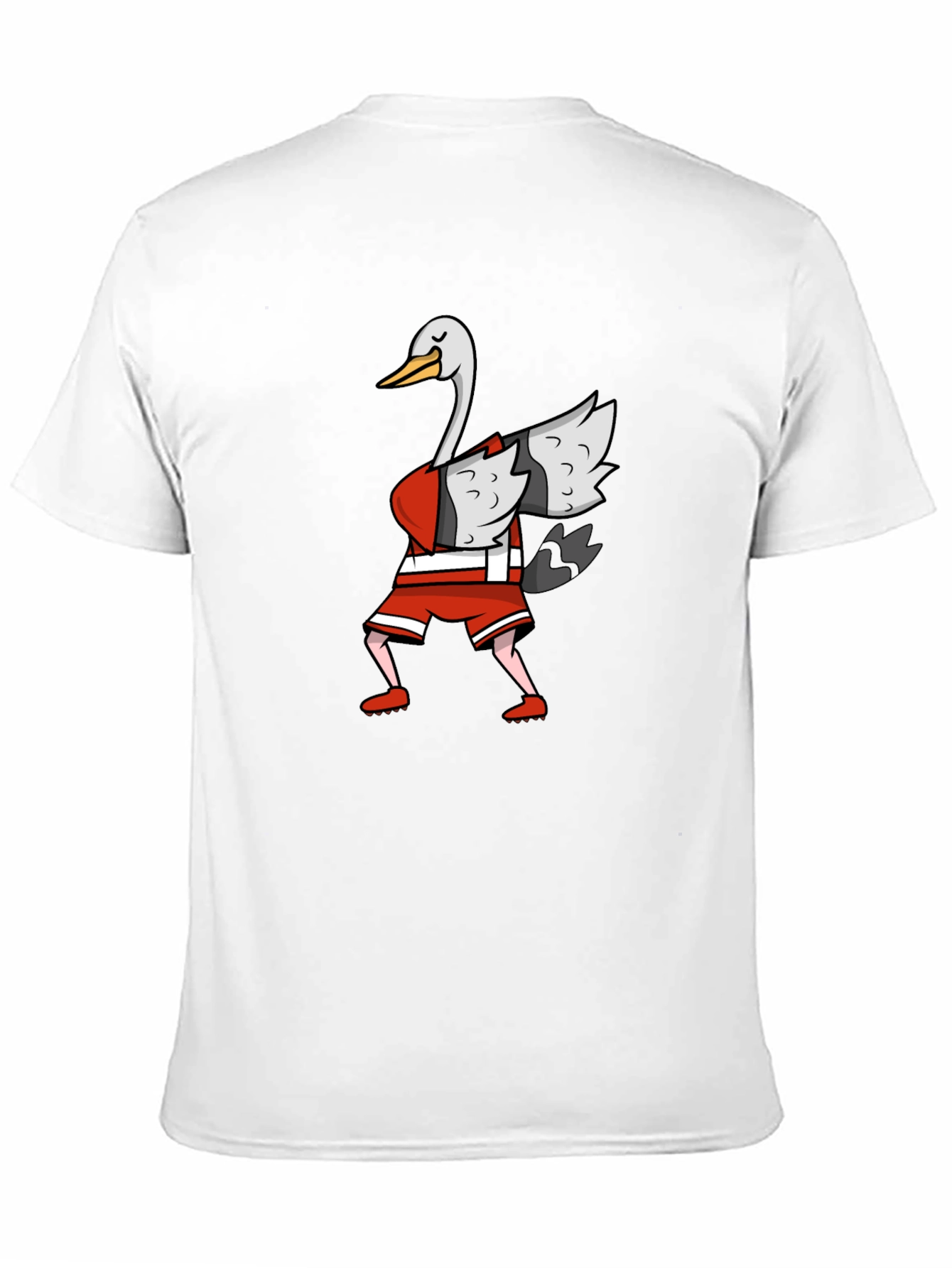 Black Dabbing Goose Graphic T-Shirt - Funny Animal Tee view 11