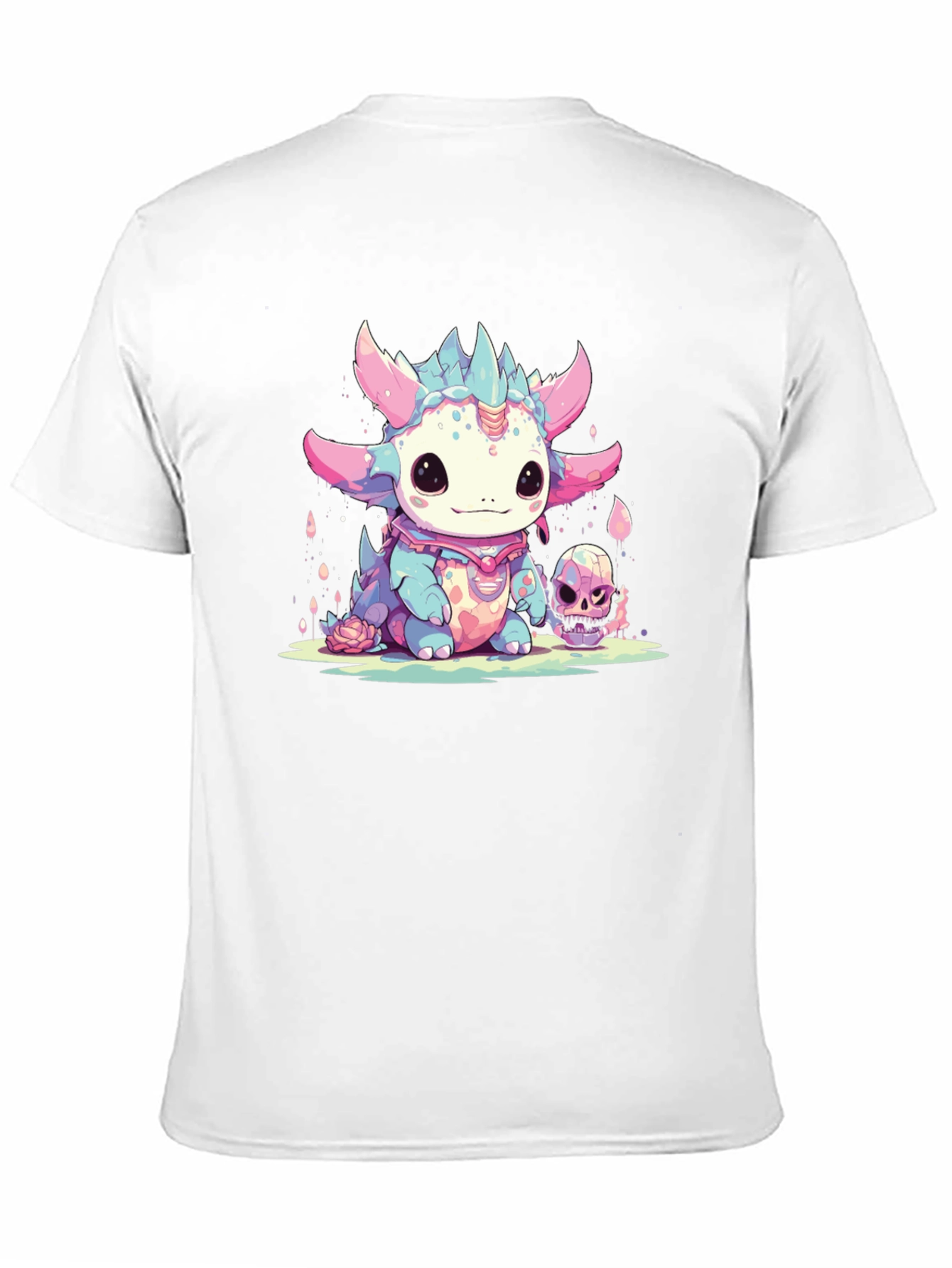 Black Kawaii Dragon Tee - Spooky Cute Style view 11