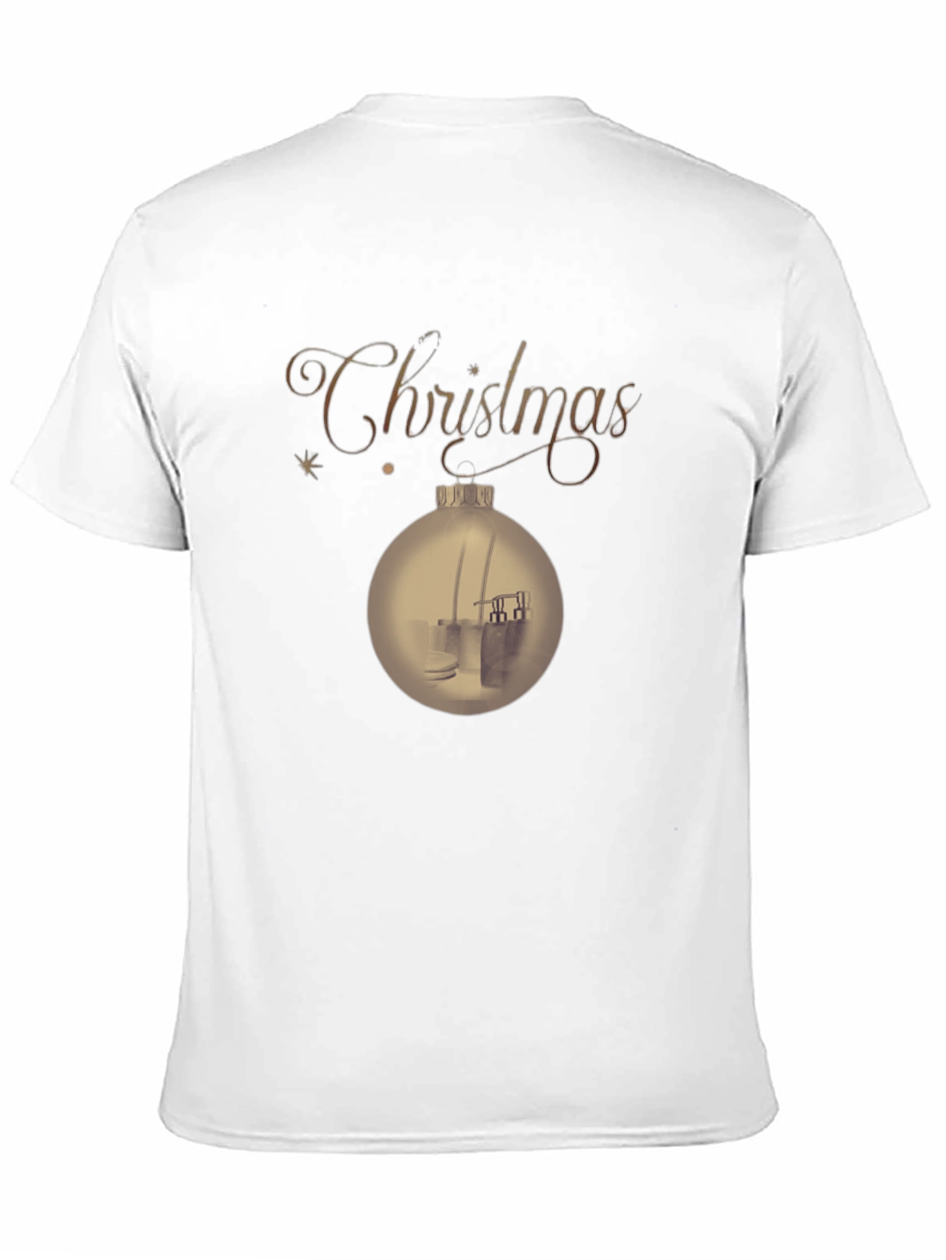 Black Christmas Ornament T-Shirt - Holiday Festive Tee view 11