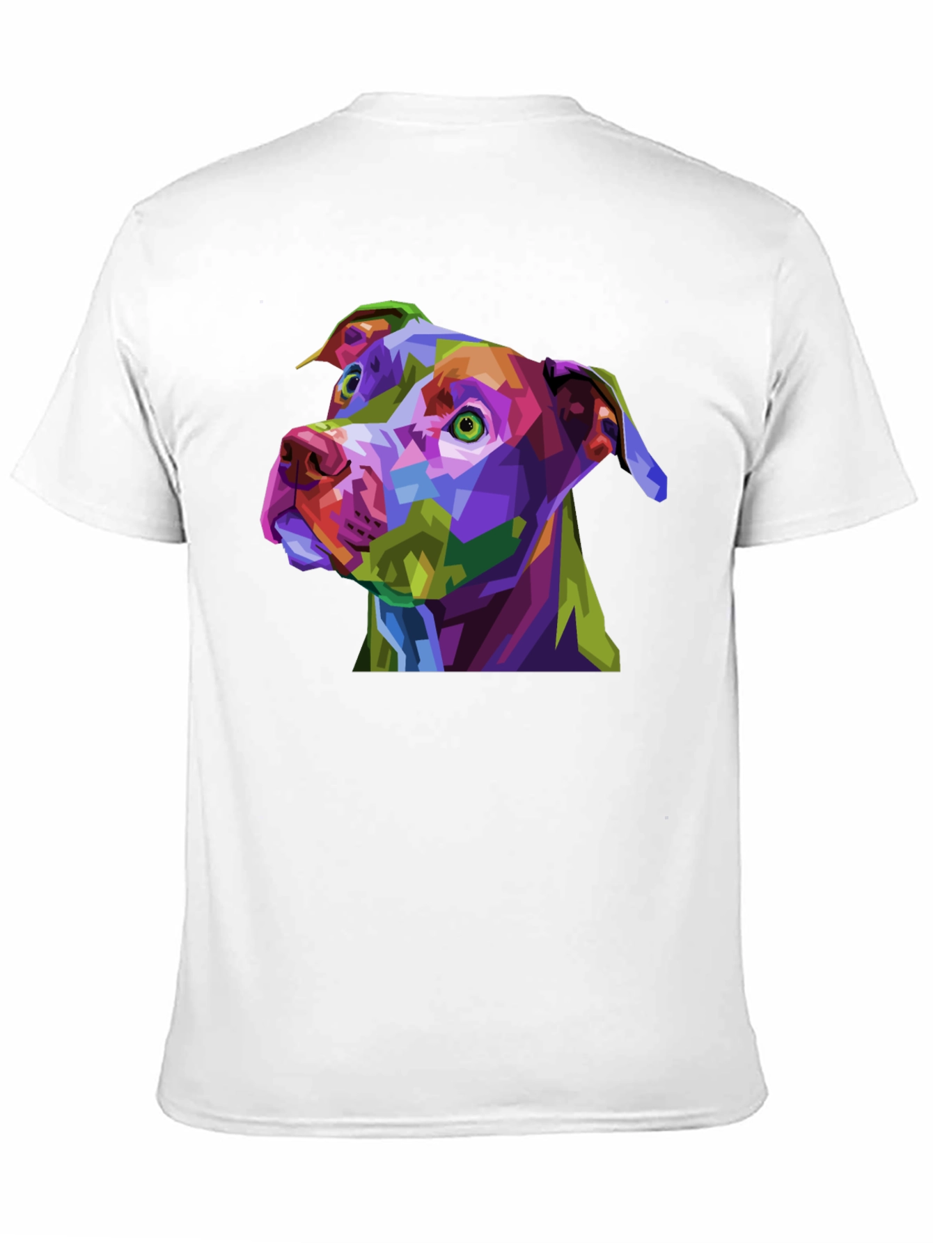 Black Abstract Dog Graphic Black T-Shirt view 11