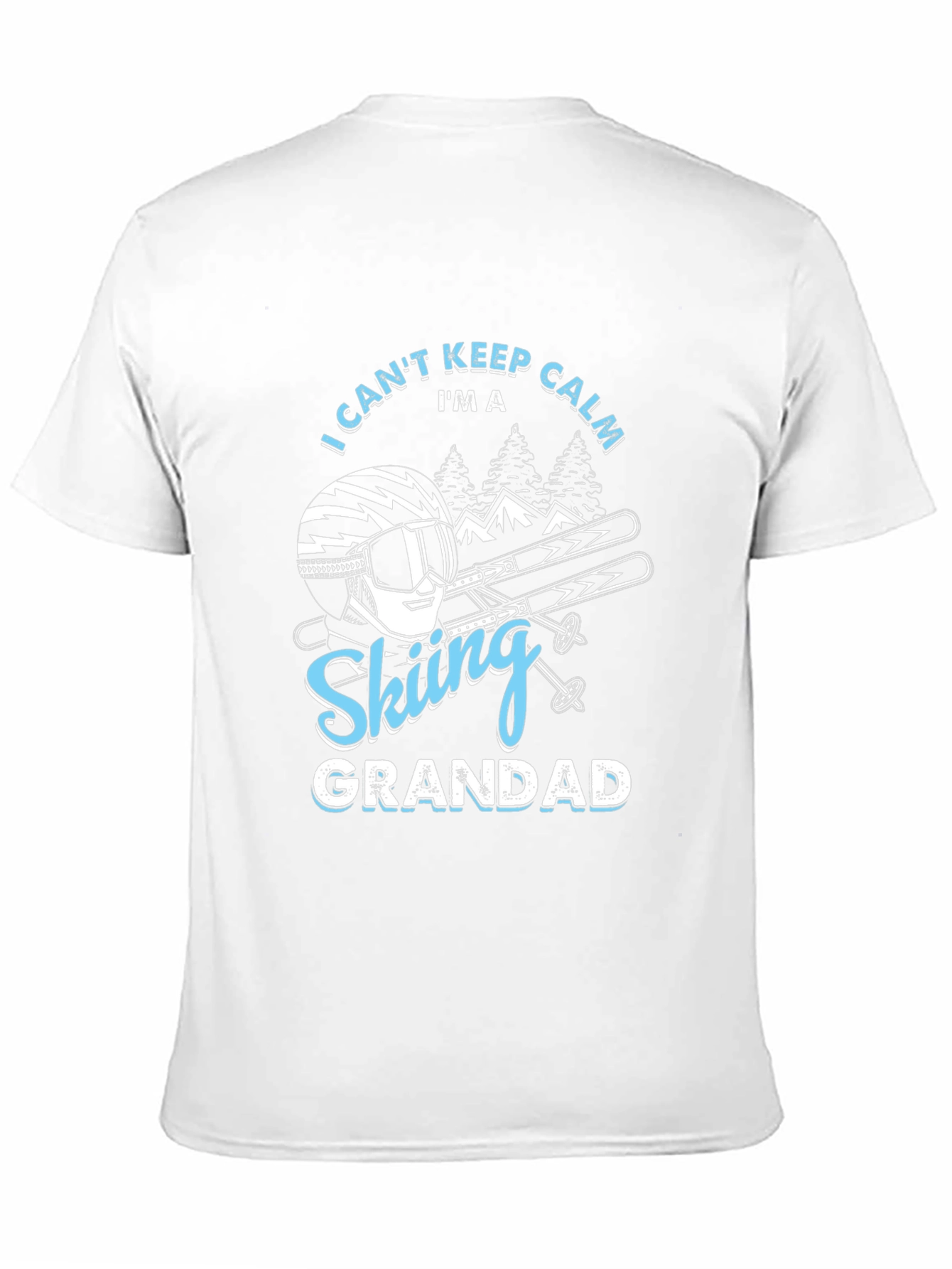 Black Skiing Grandad T-Shirt - I Can't Keep Calm view 11