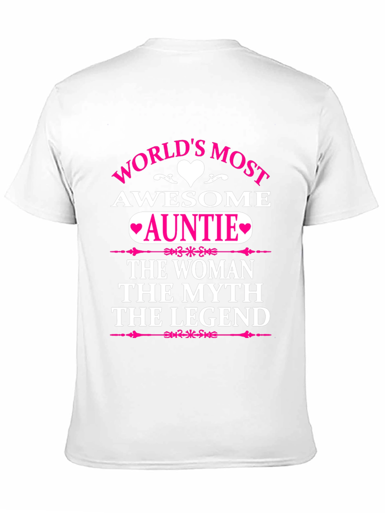 Black World's Most Awesome Auntie T-Shirt view 11
