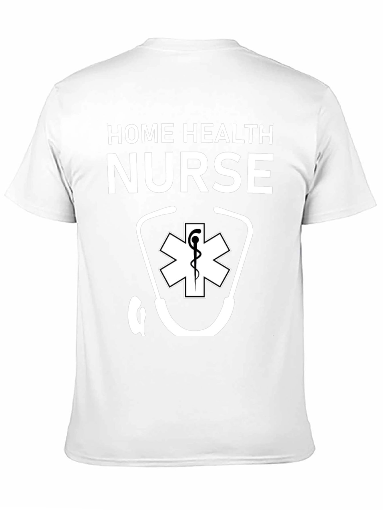 Black Home Health Nurse Graphic T-Shirt view 11
