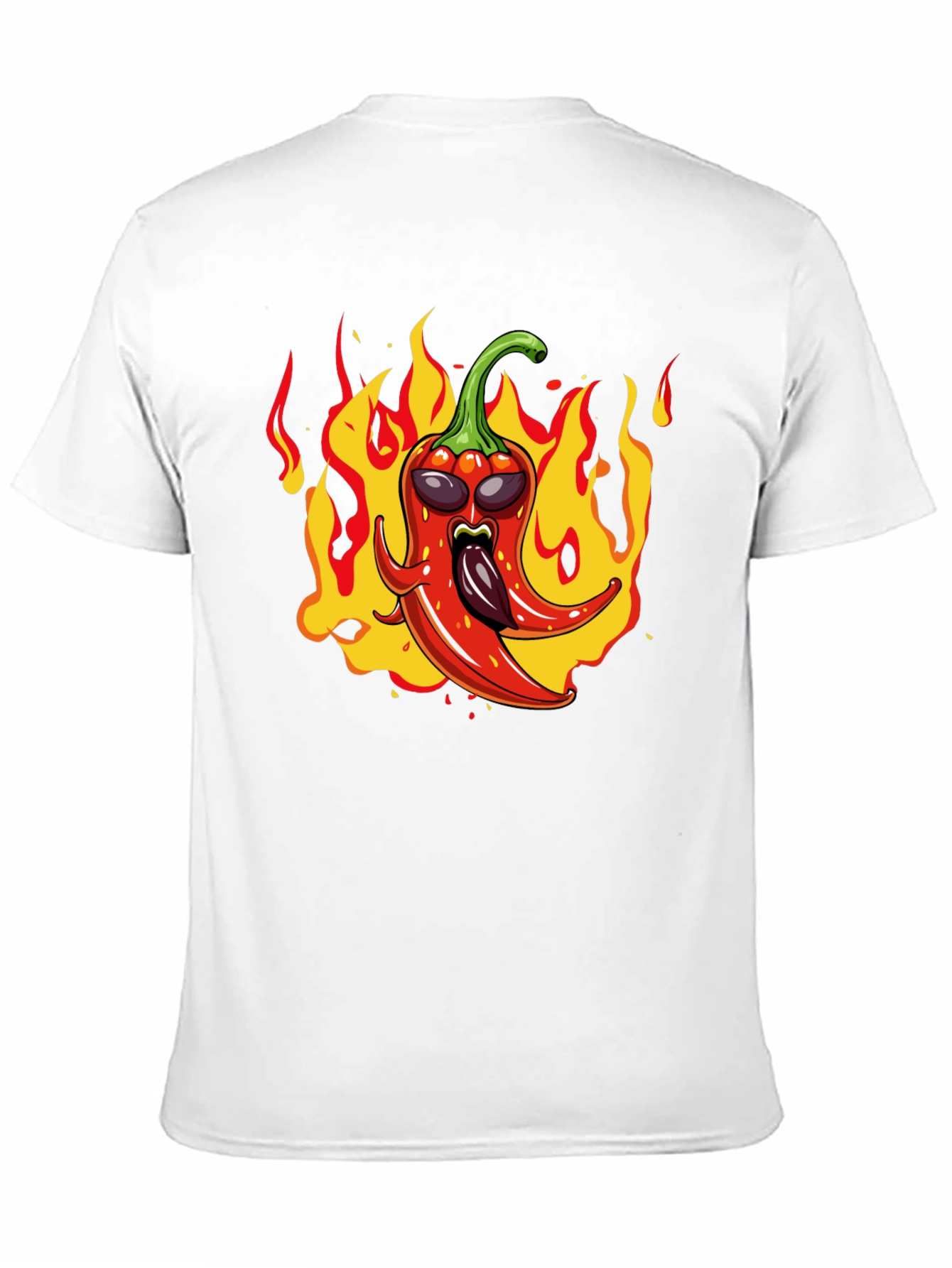 Black Spicy Pepper Graphic Tee - Hot Sauce Lover Shirt view 11