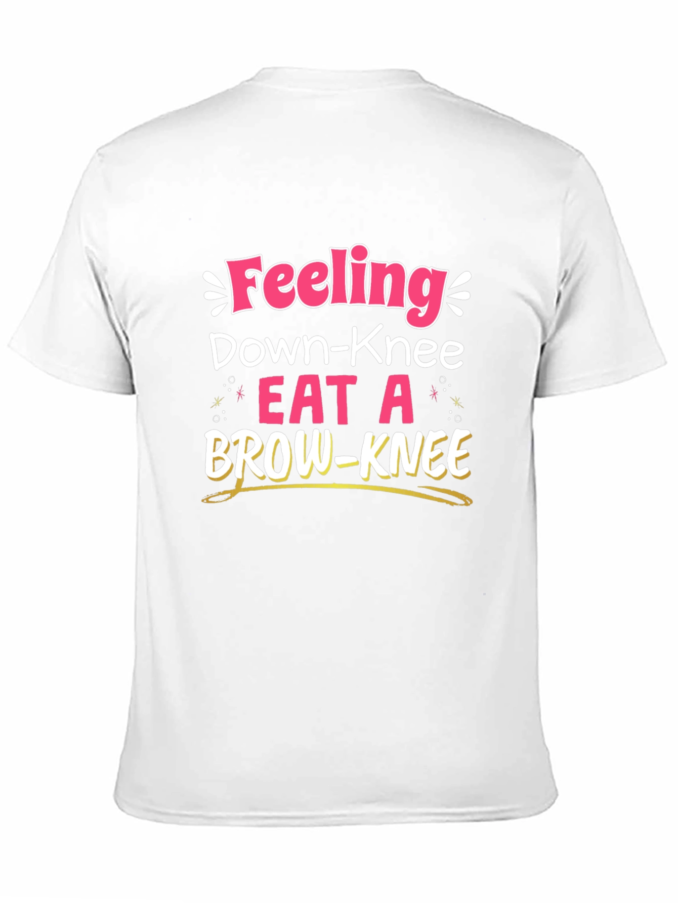 Black Eat A Brown-Knee T-Shirt - Funny Pun view 11