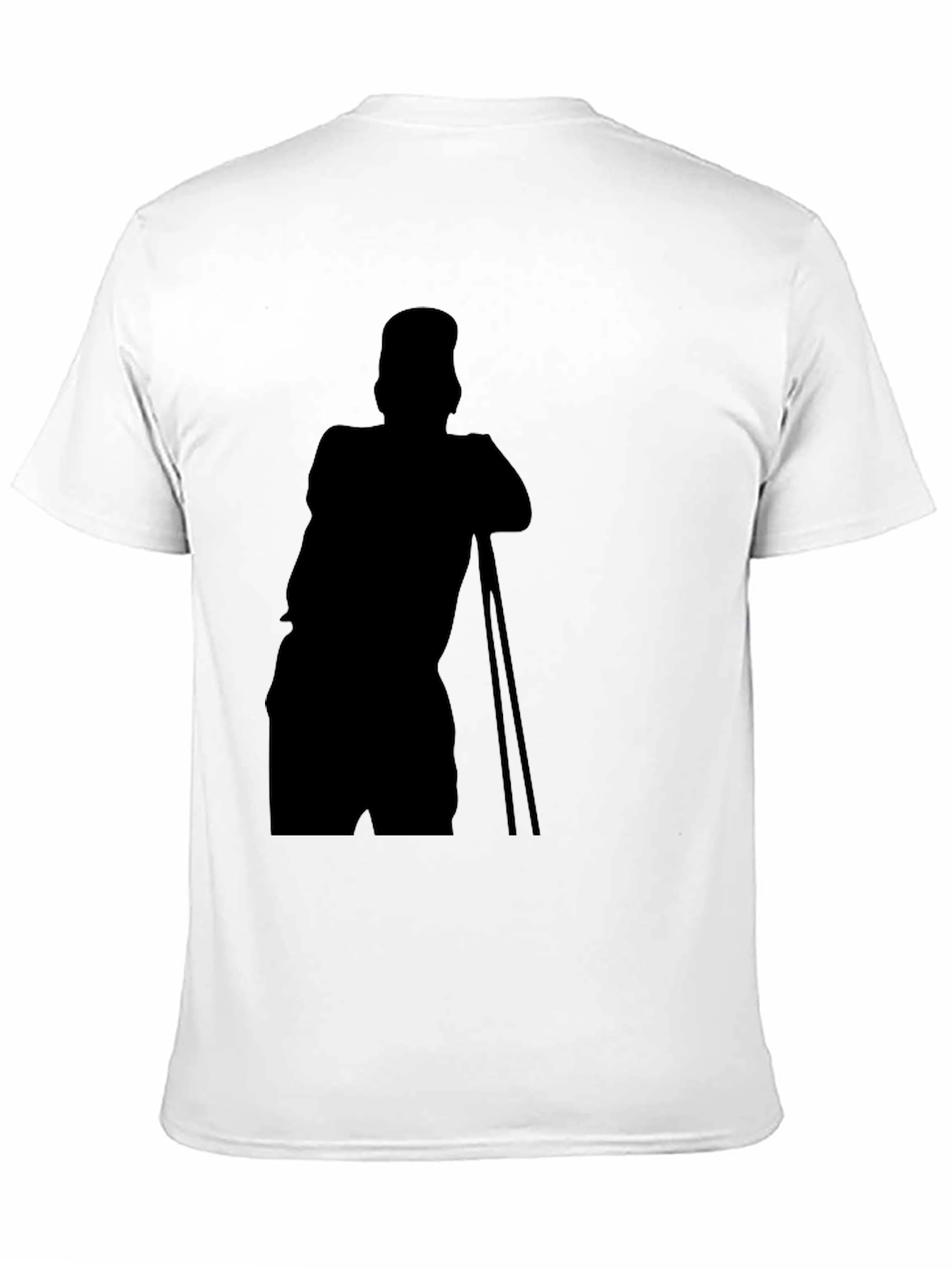Black Stylish Black T-Shirt with Silhouette Print view 11