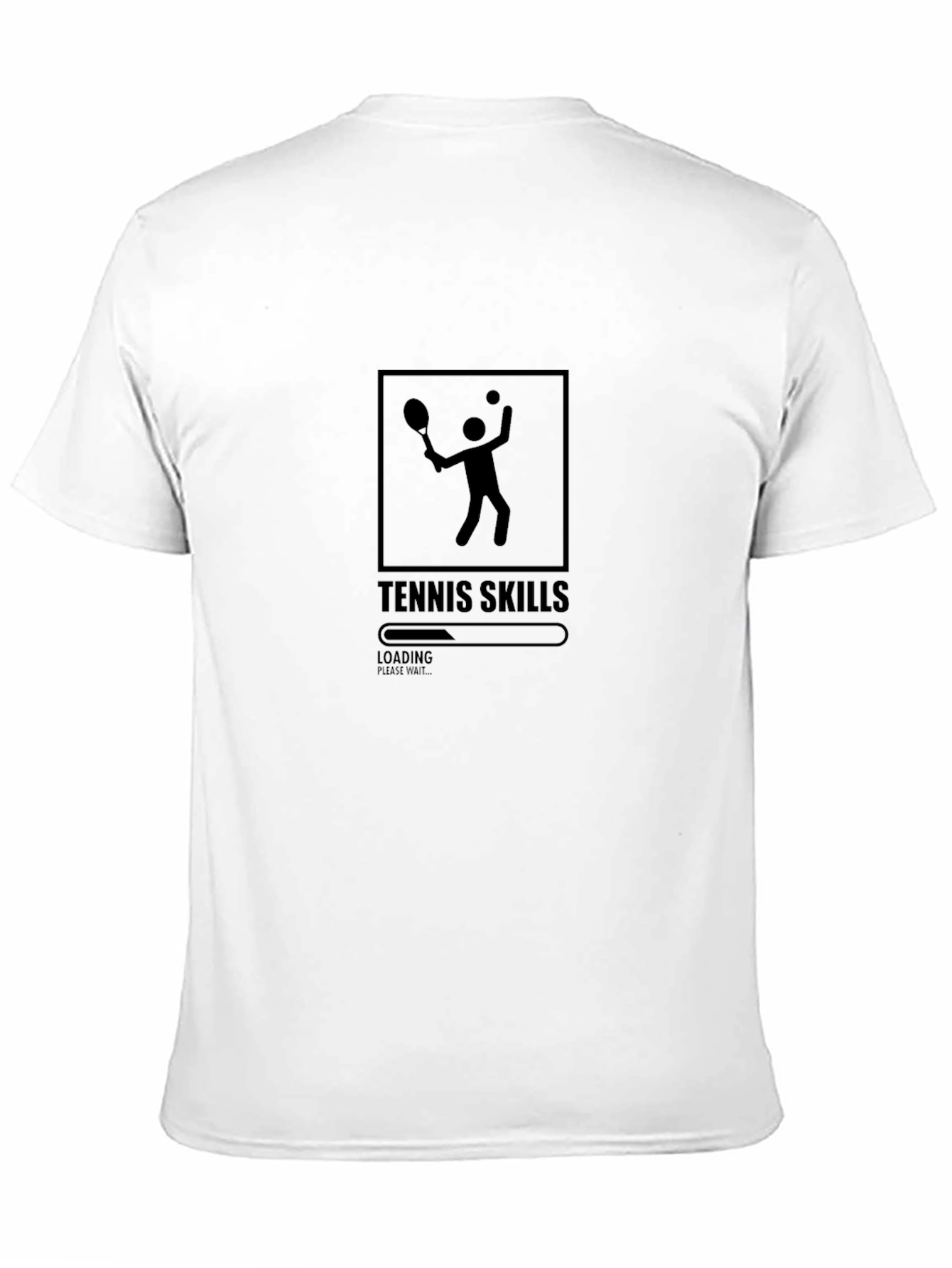 Black Tennis Skills Loading Men's Graphic T-Shirt view 11