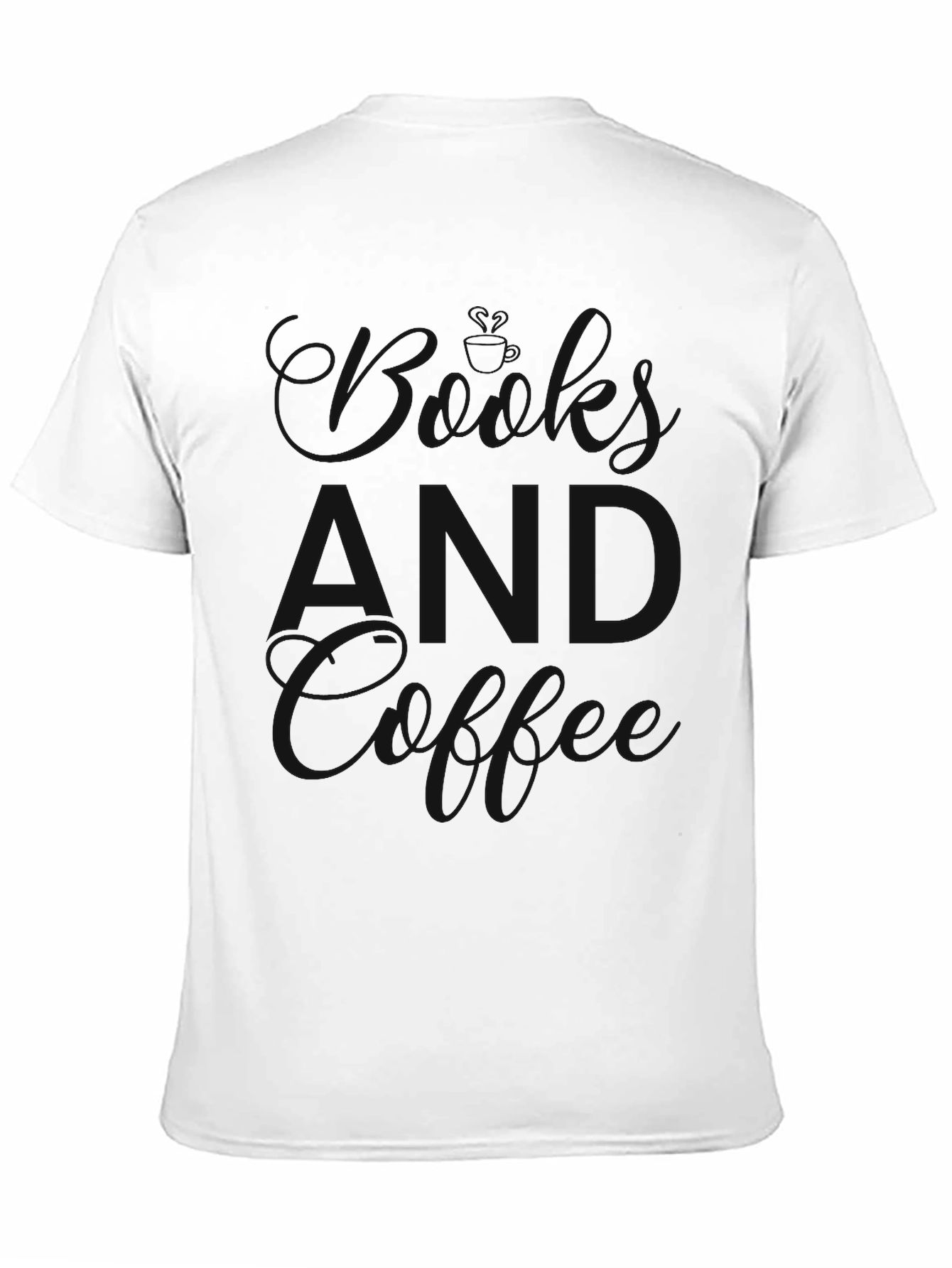 Black Men's Basic Black T-Shirt view 11